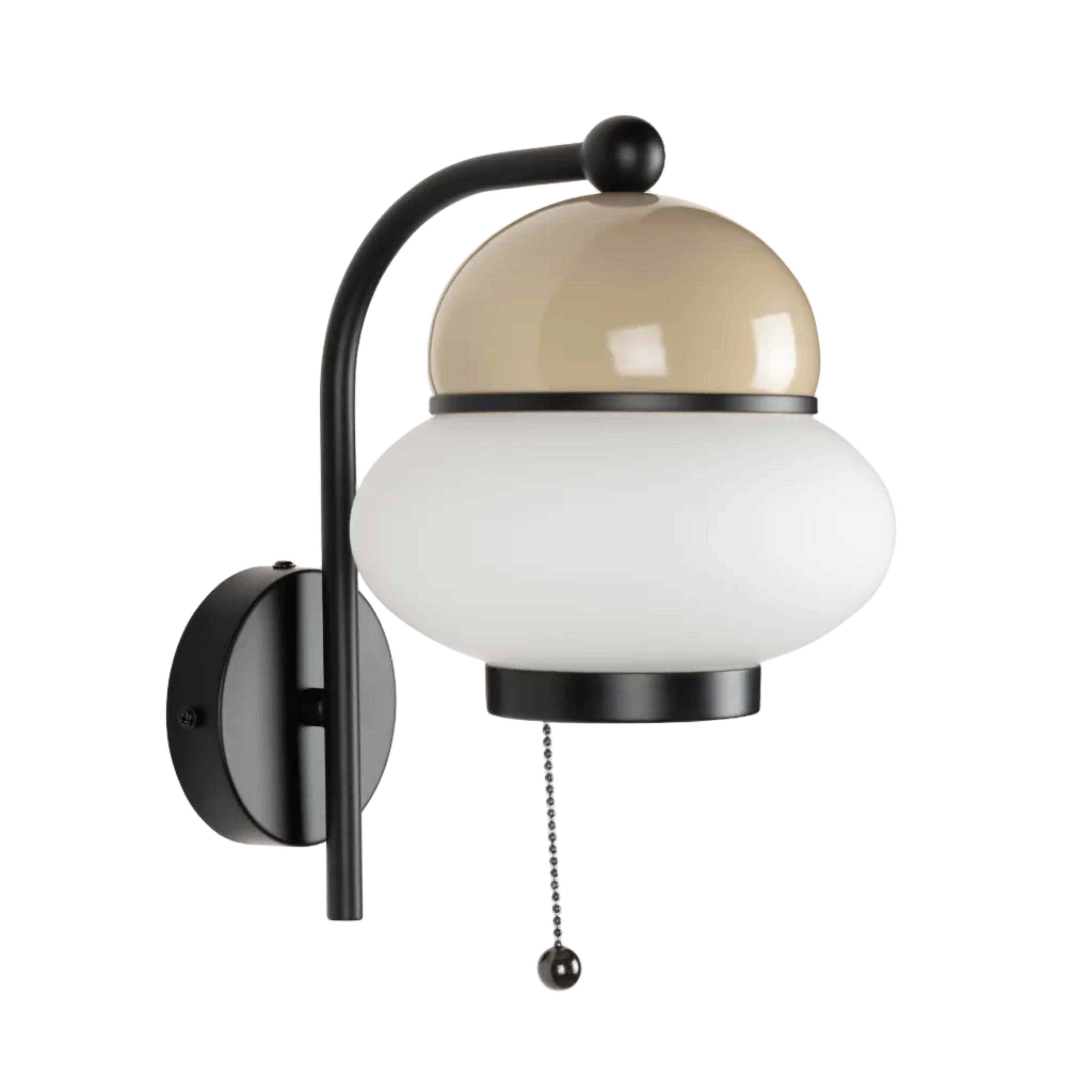 Kinkiet BUMBLE beige met zwarte afwerking