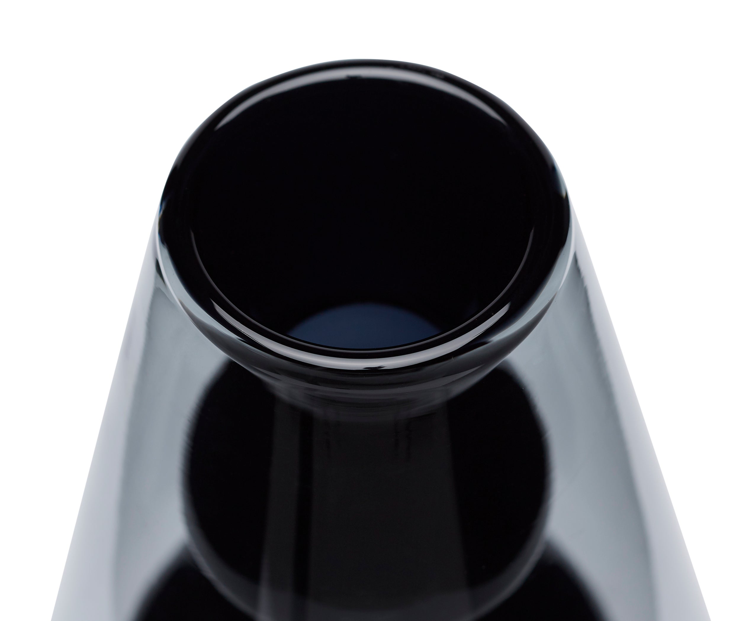 Vase Bump Conone Black Glass