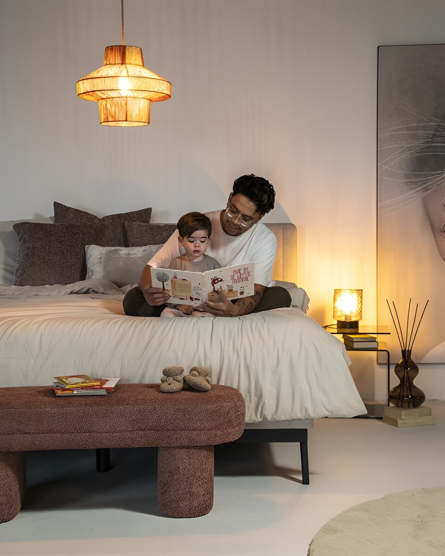 Zijtafel SHADOW bruin glas