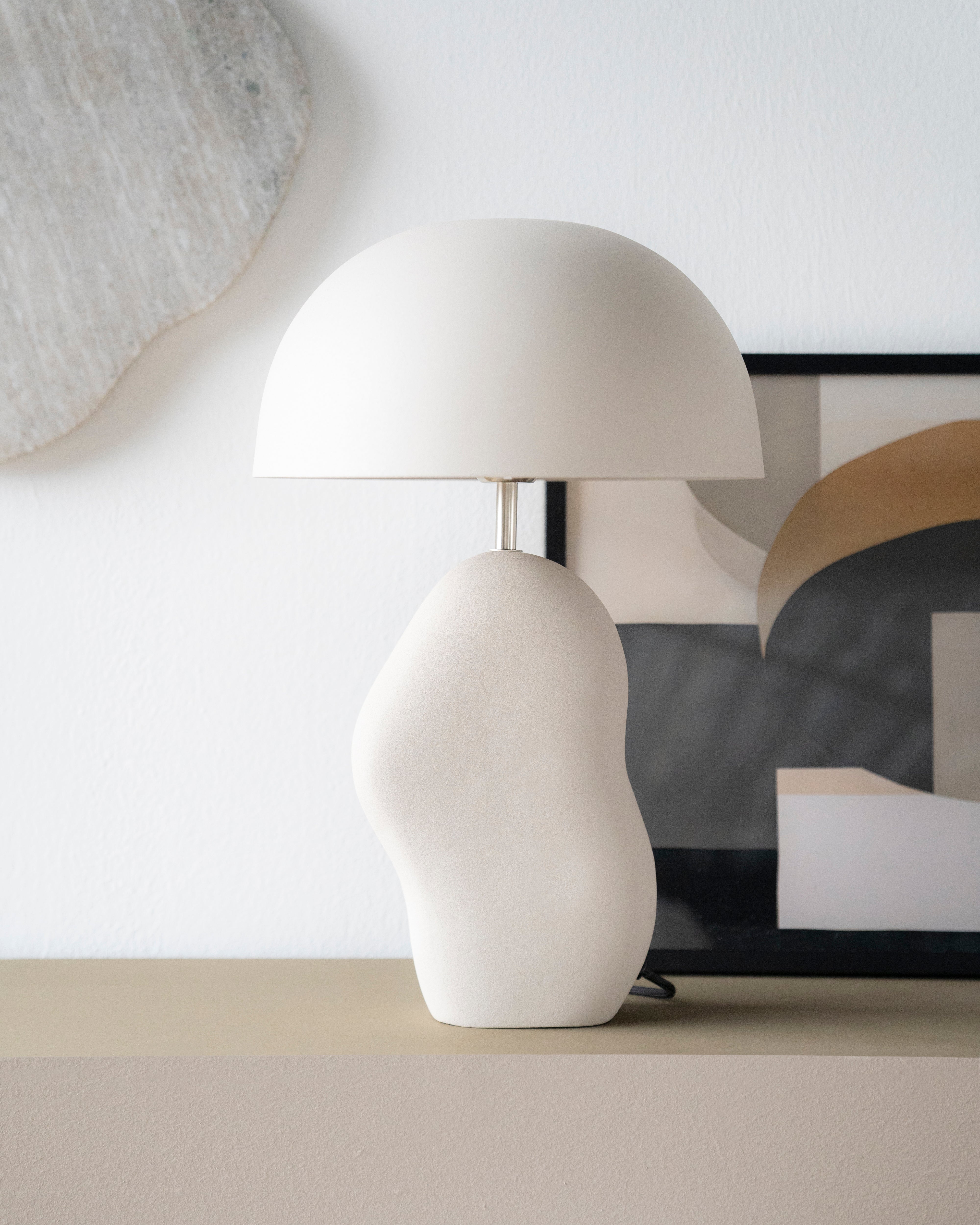 Lampa stołowa AIZU kremowy, marka By Boo