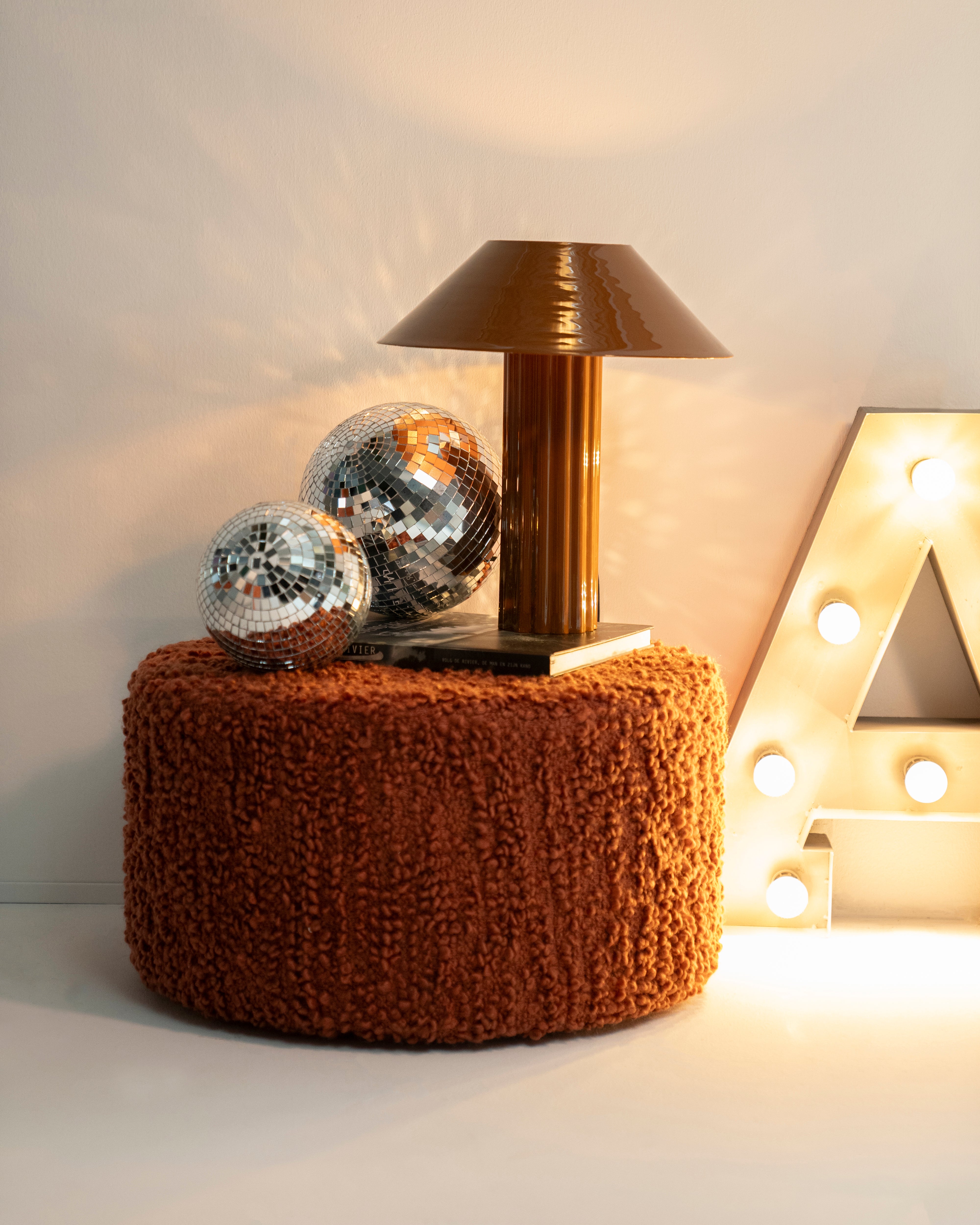 VISTA Pouf Dark Beige