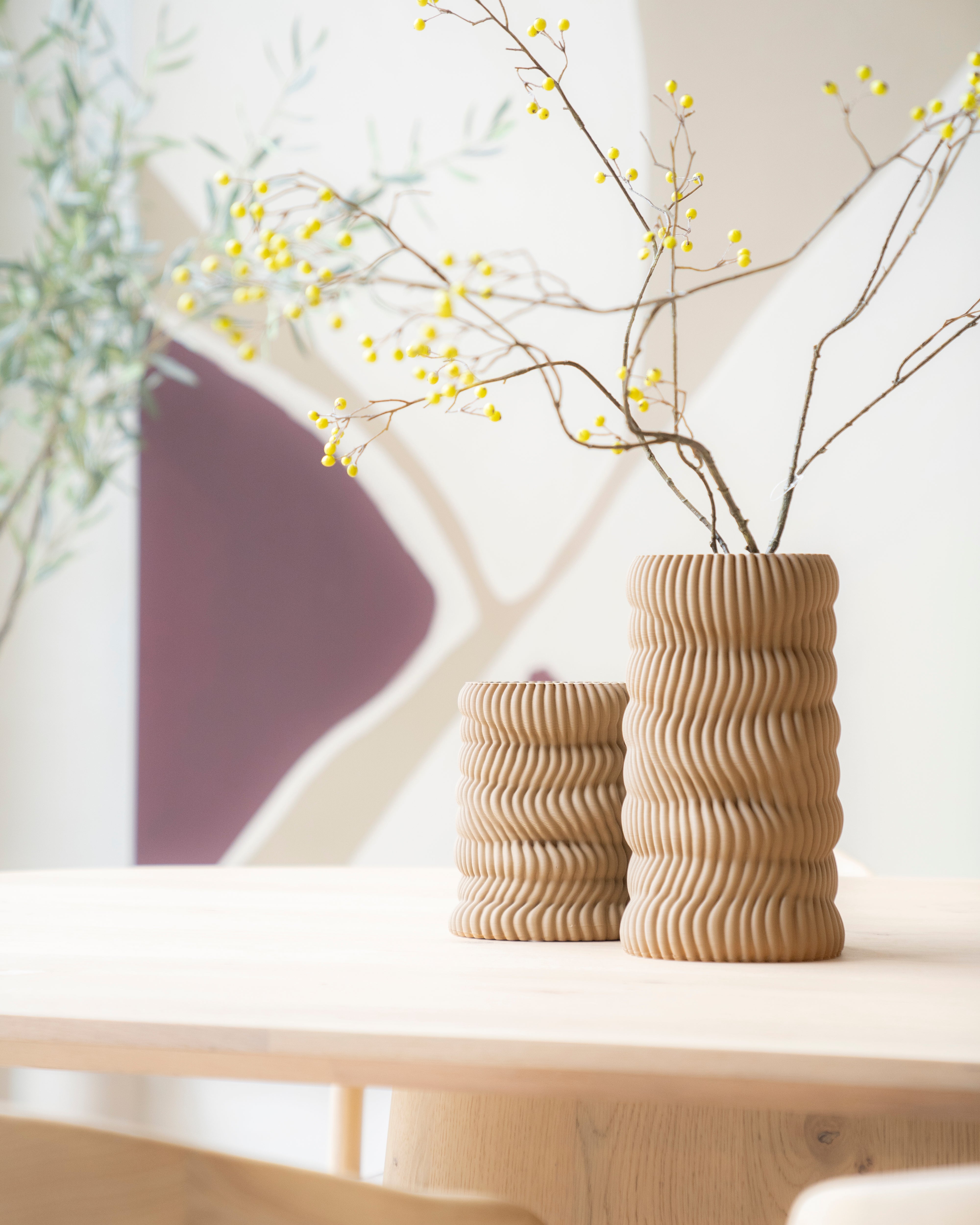 MAE vase beige ceramic