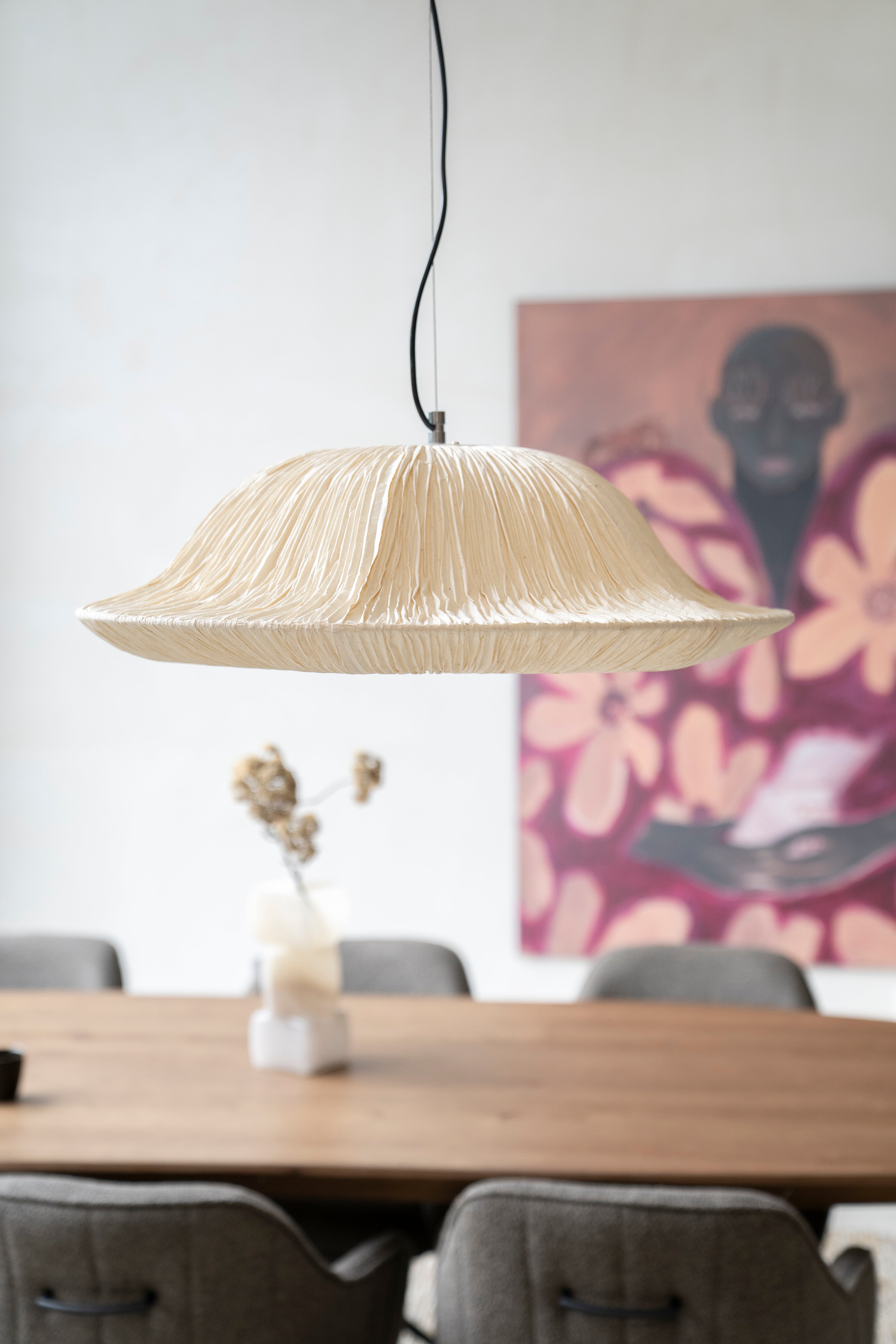 Pendant lamp LOKTA light beige paper