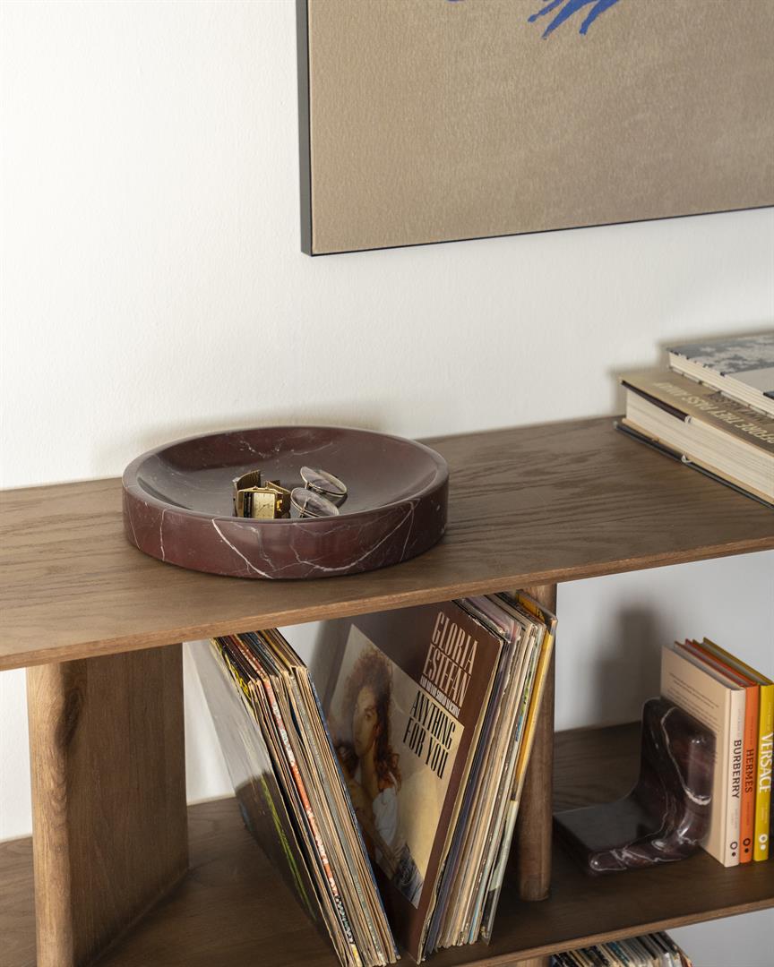 Taca BOWL bruin marmer