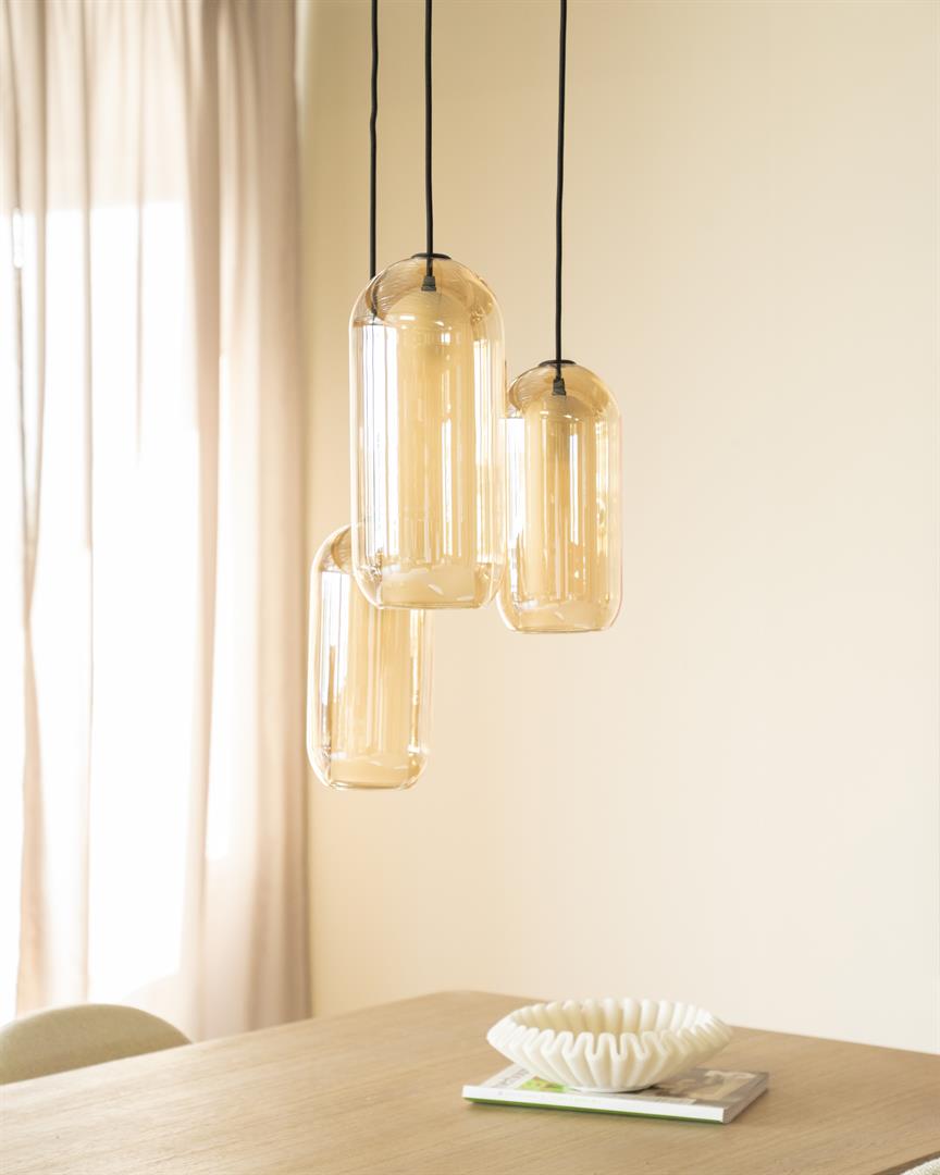 Gouden glazen kroonluchter SHONA