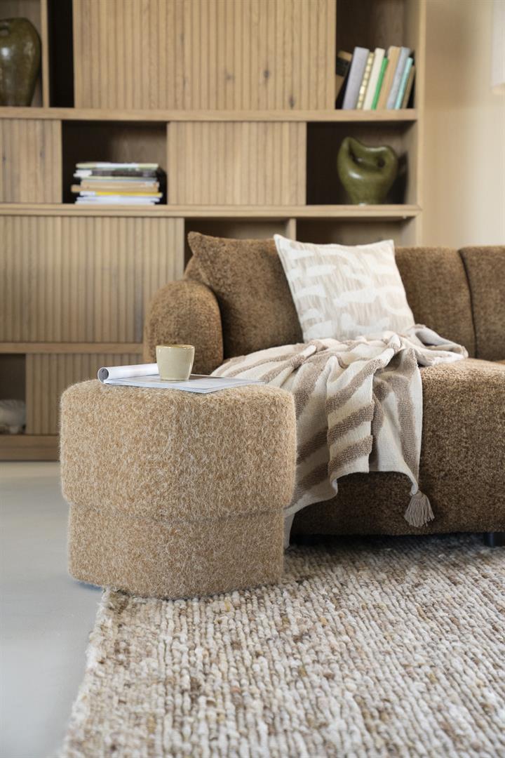 Puf KELSO mosterdkleurig