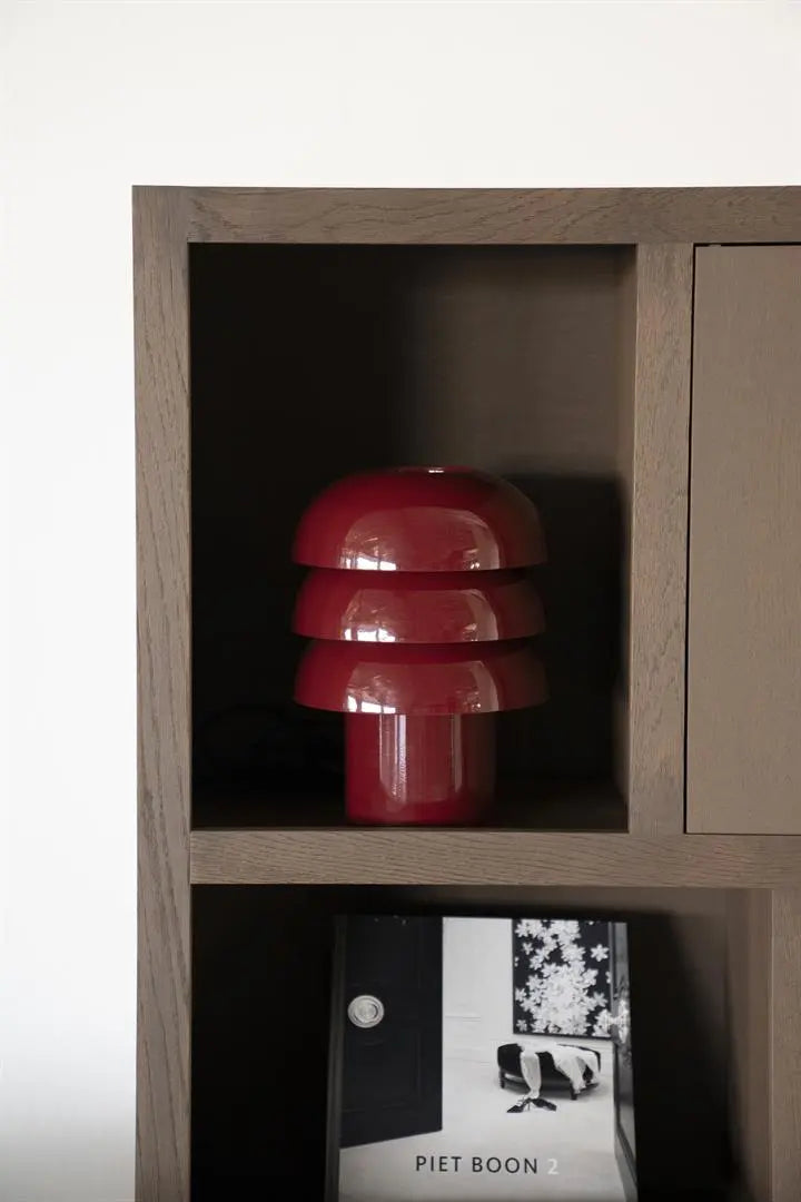 Lampa stołowa CURO burgundowy – styl nowoczesny