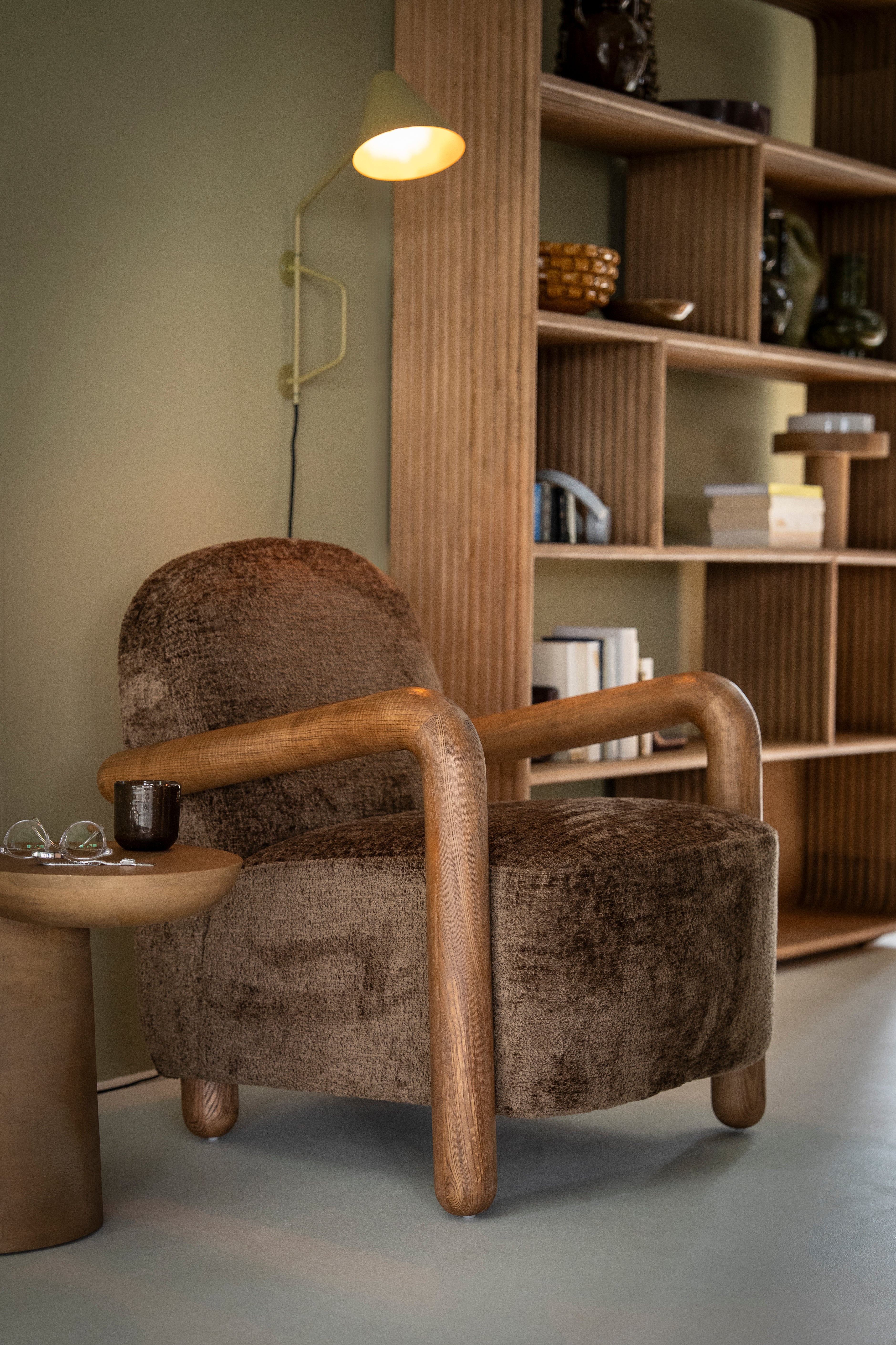 Retro fauteuil beige