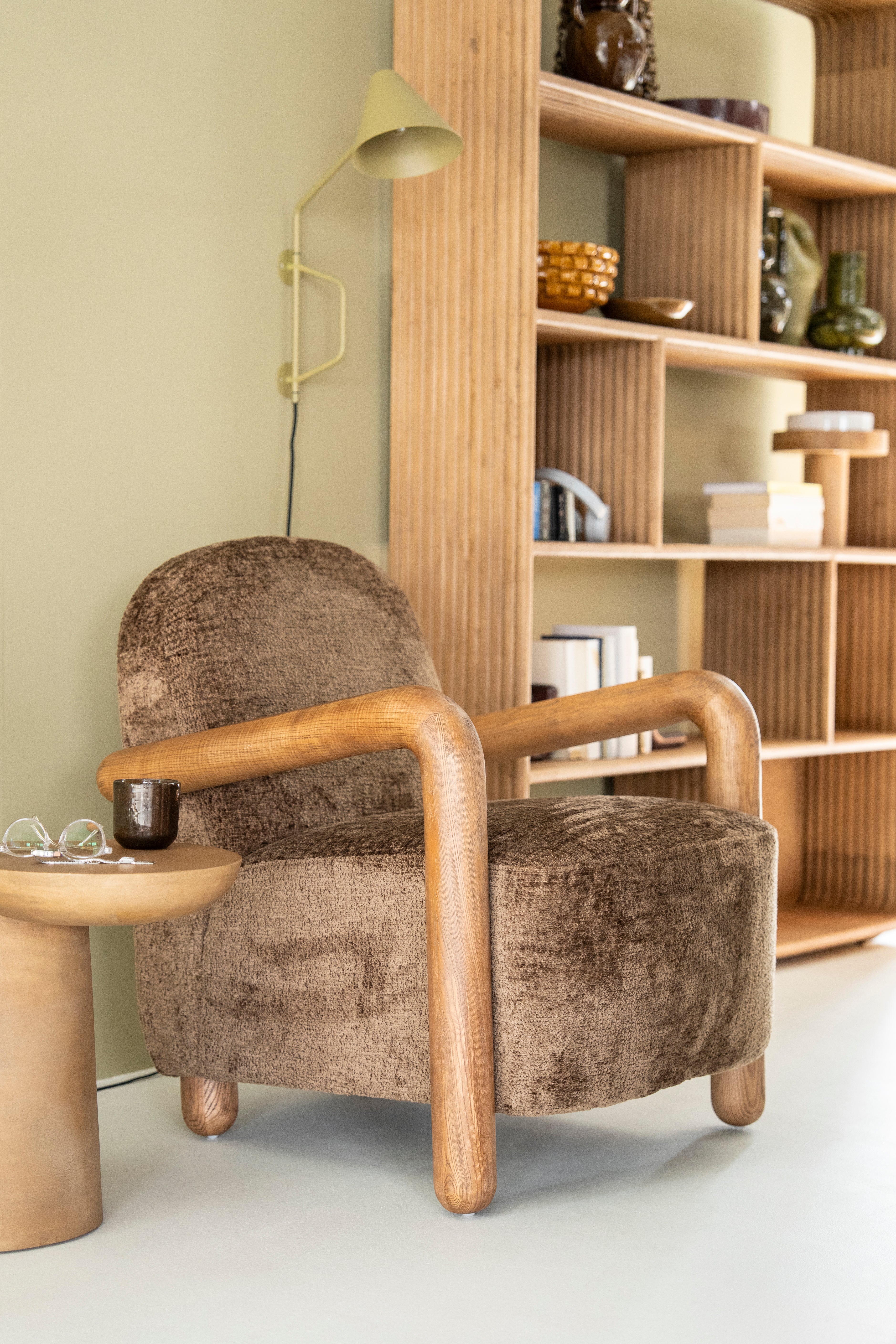 Retro fauteuil beige