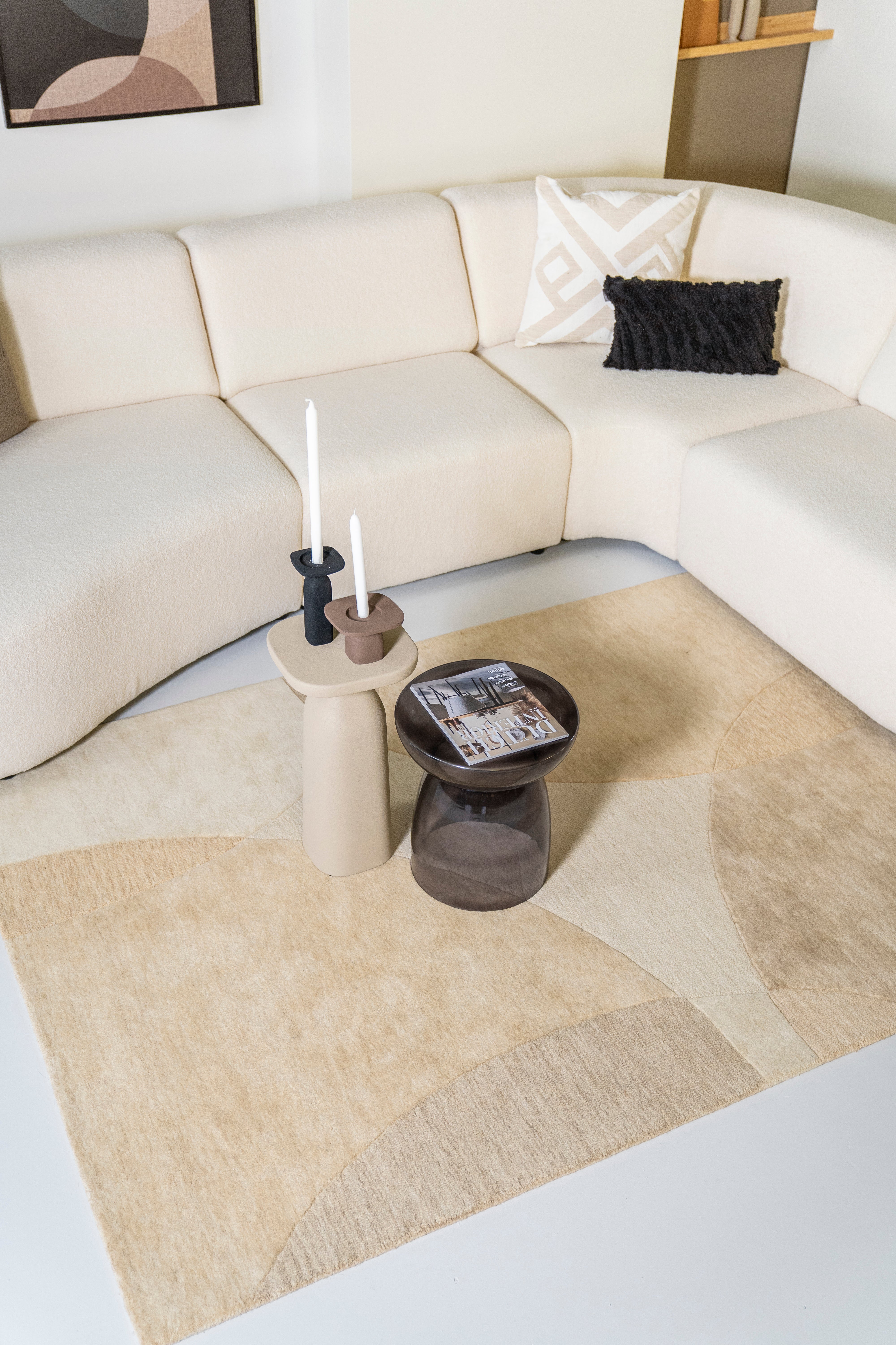 Beige bijzettafel SQUAND