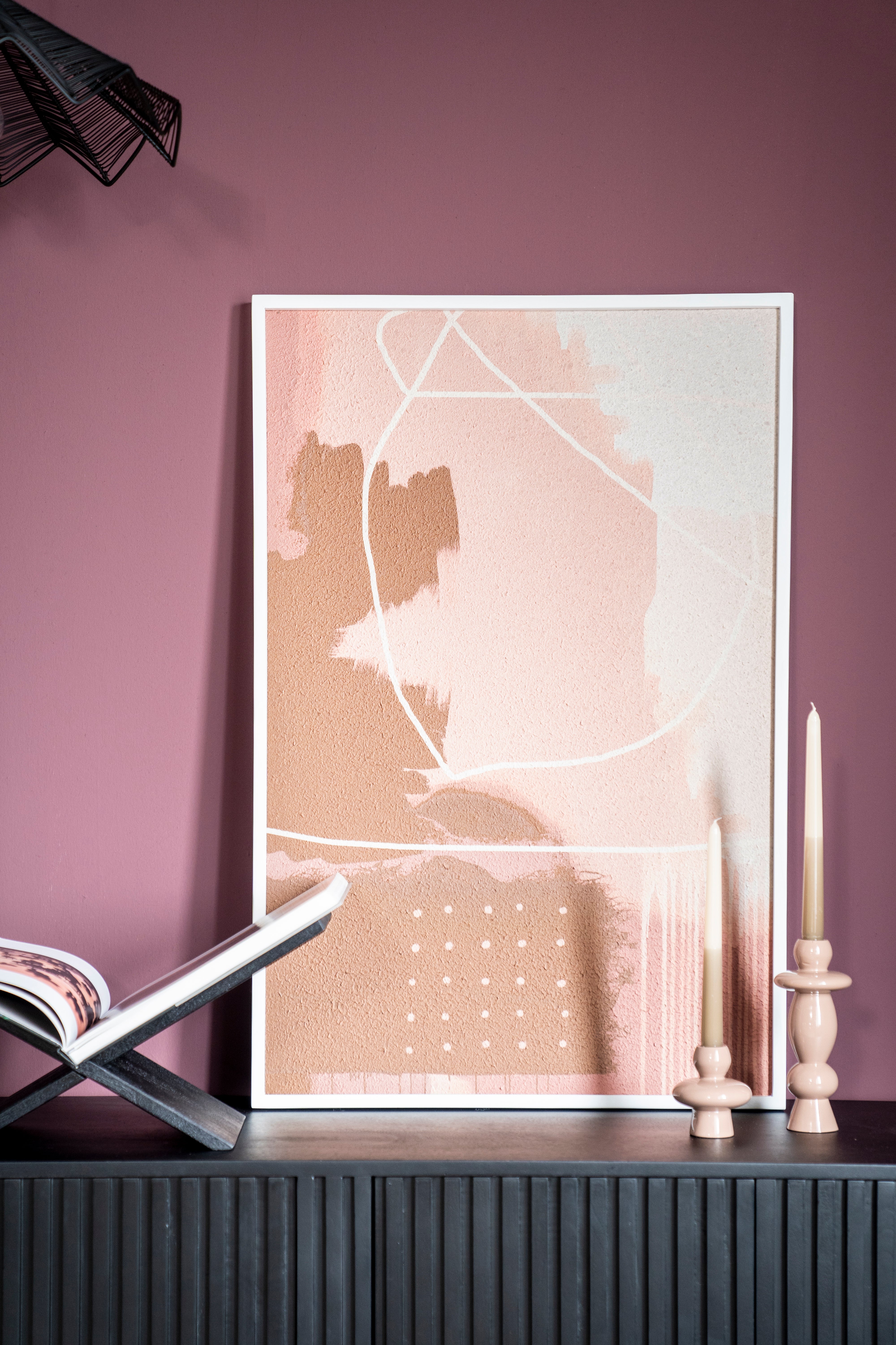 Boekensteun TEE zwart mangohout