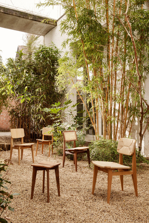 C-CHAIR walnut wood chair