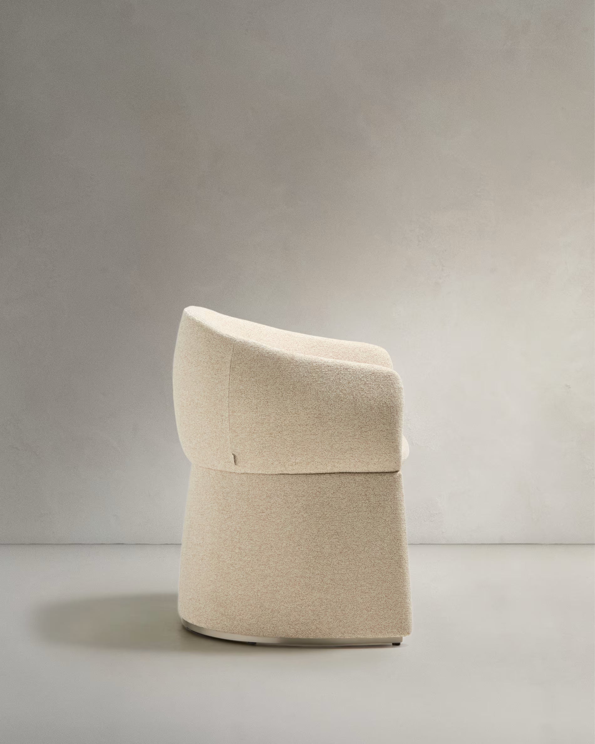 Upholstered chair BOSCA beige chenille