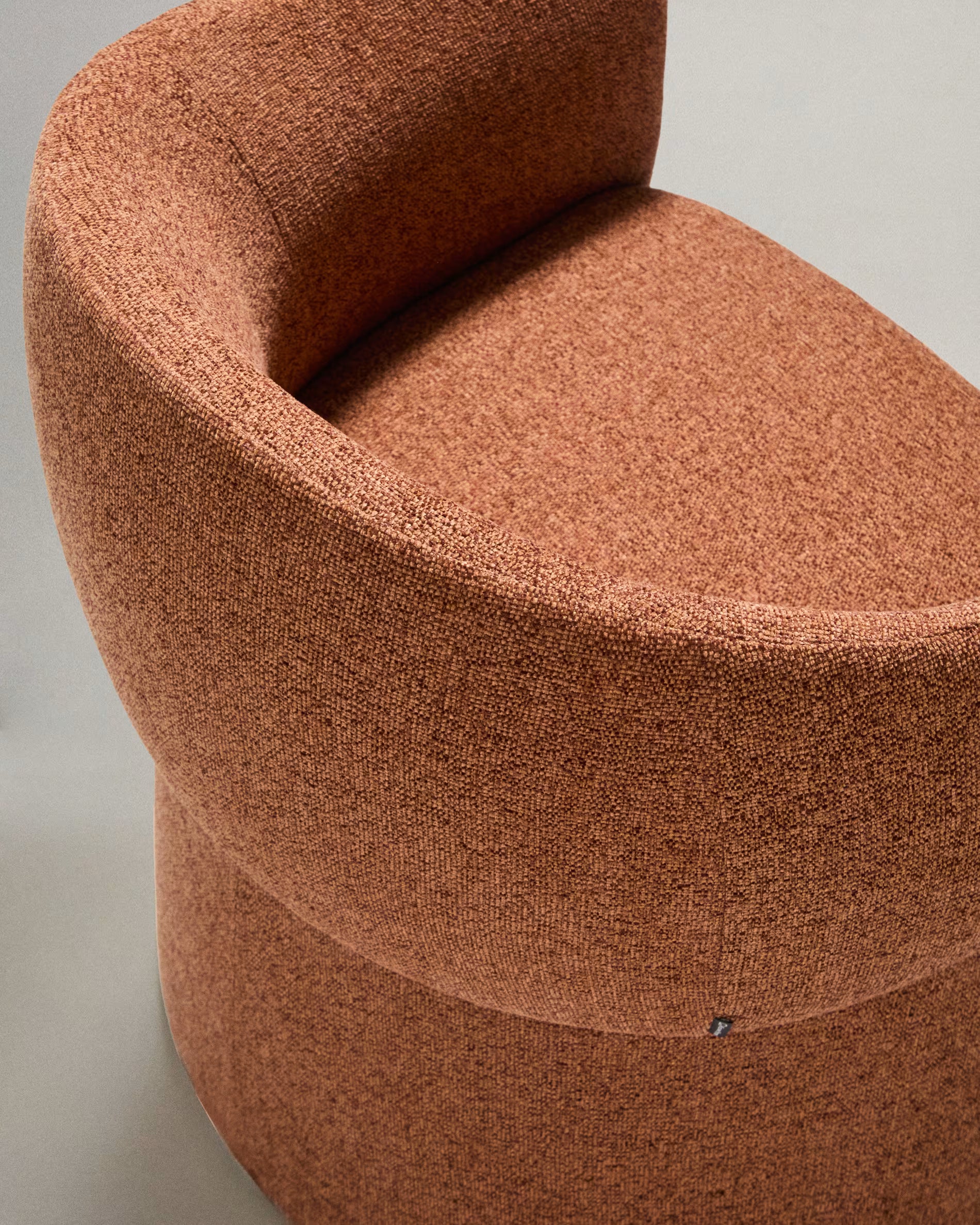 Upholstered chair BOSCA brick chenille