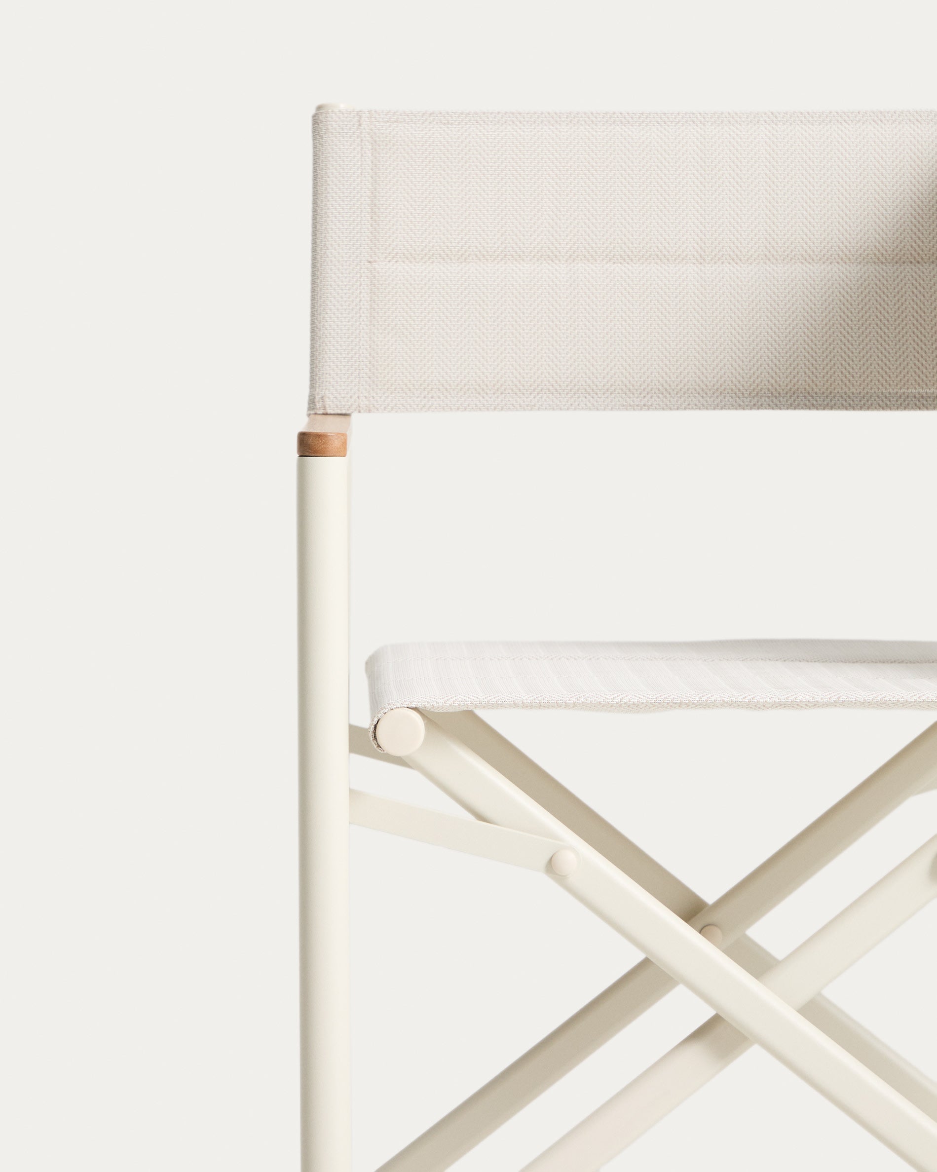 TISNO Ecru Folding Garden Chair