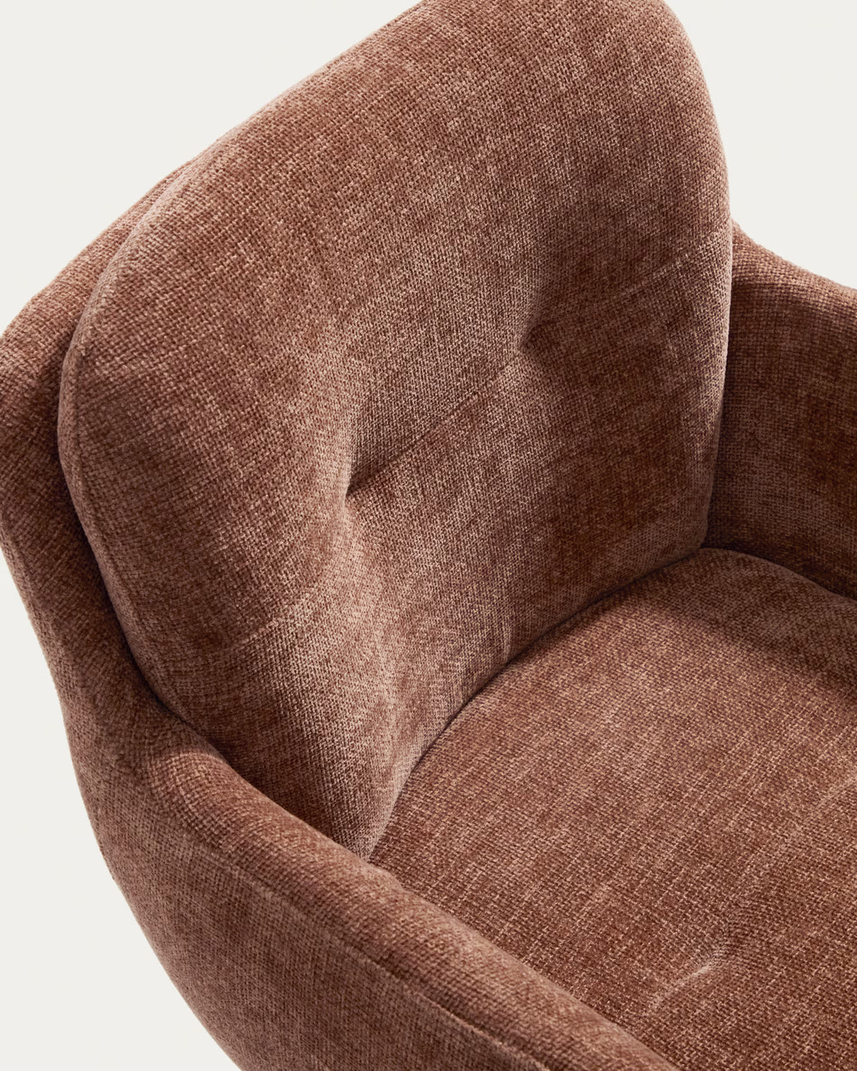 Draaistoel LEXA bruin chenille