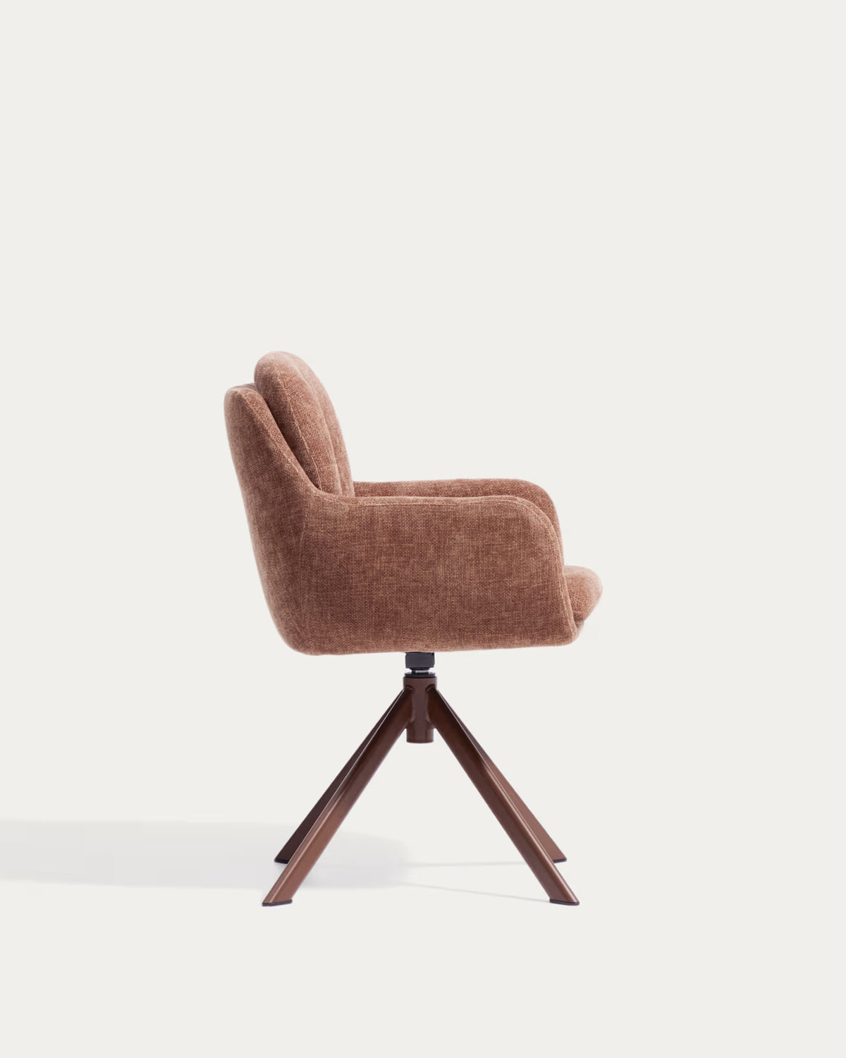 Draaistoel LEXA bruin chenille