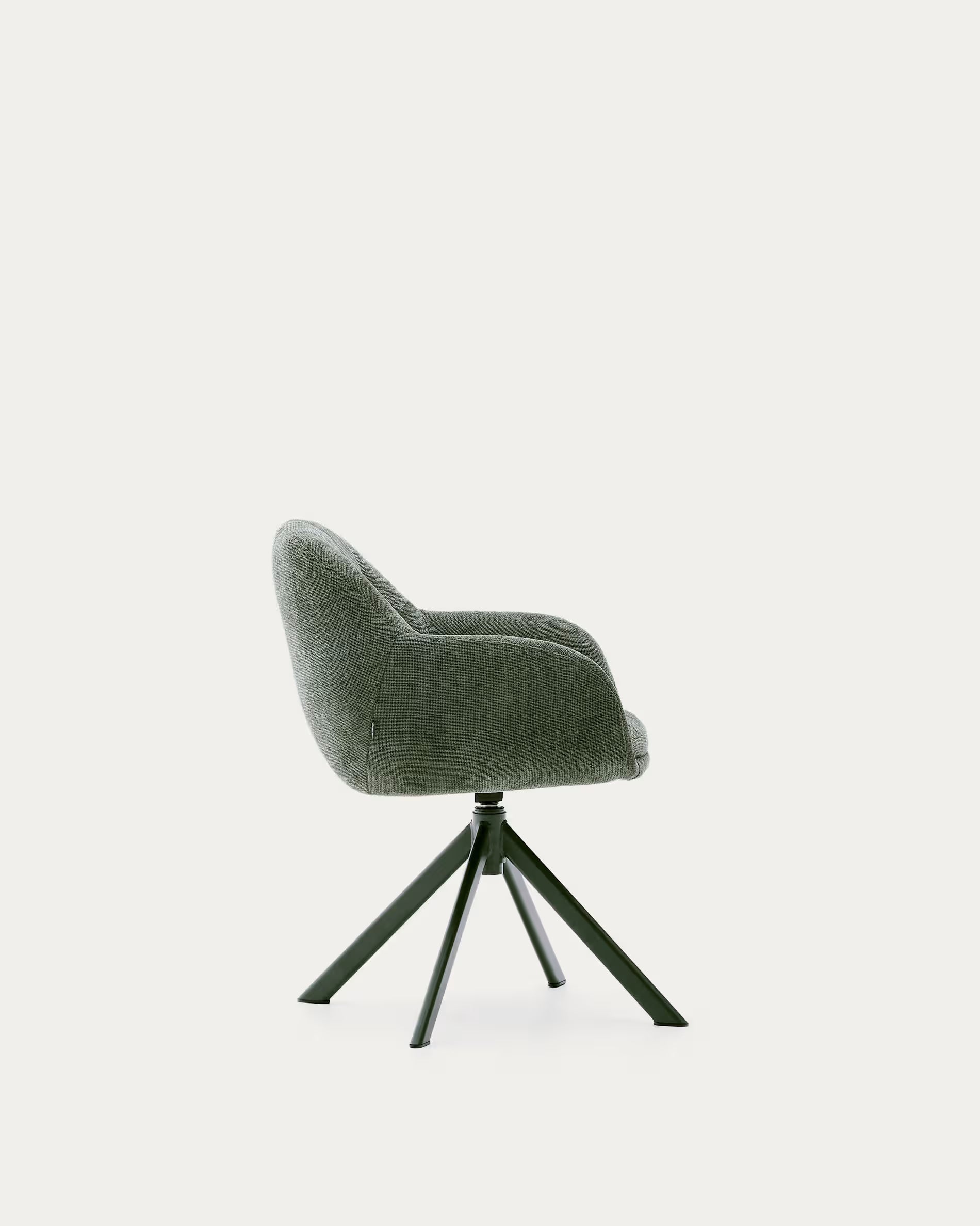 Draaistoel DORINA groen chenille