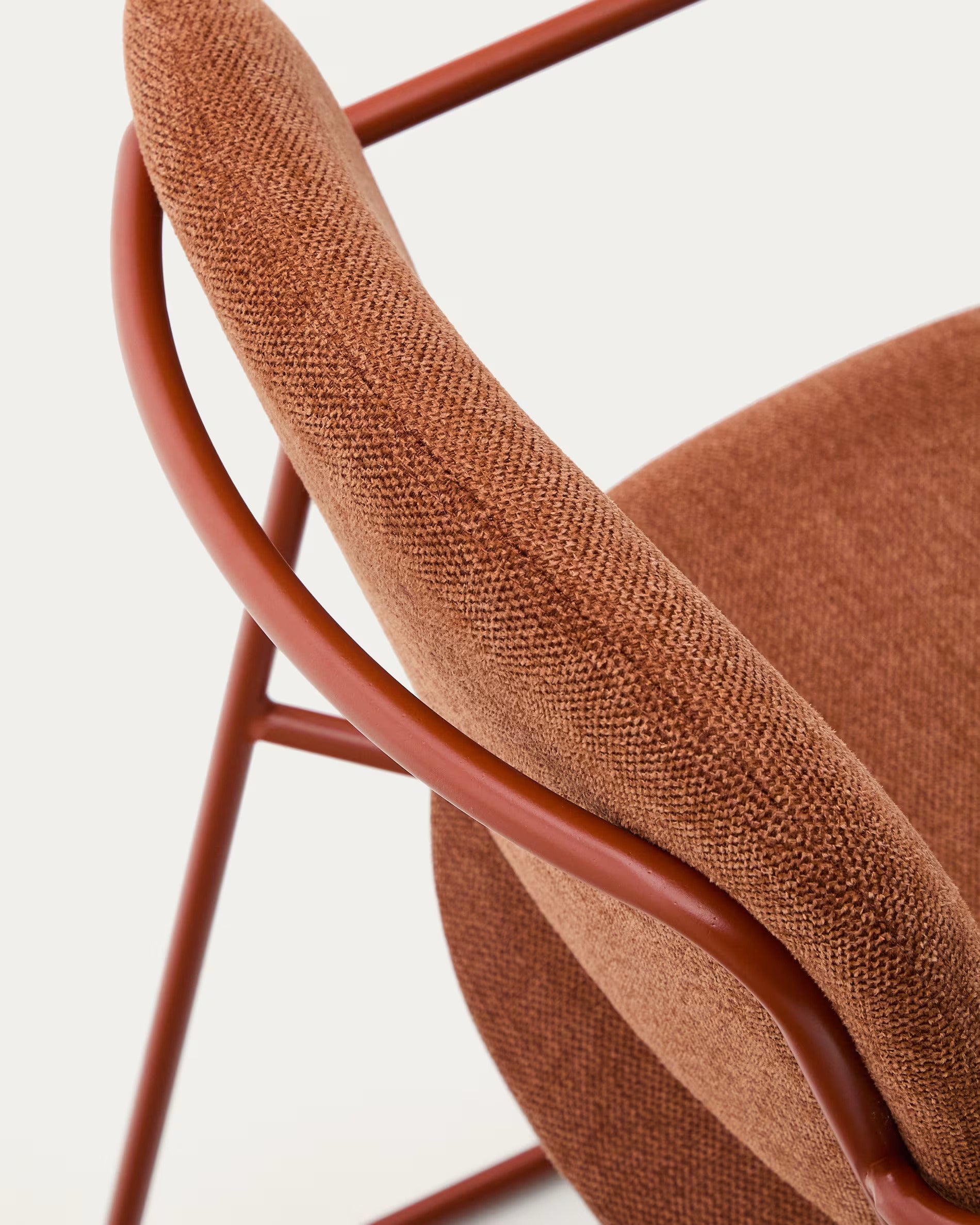 Stoel met armleuningen MELI terracotta