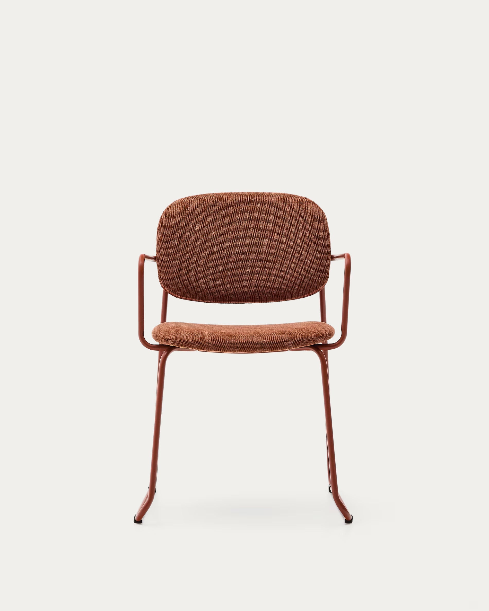 Stoel met armleuningen MELI terracotta