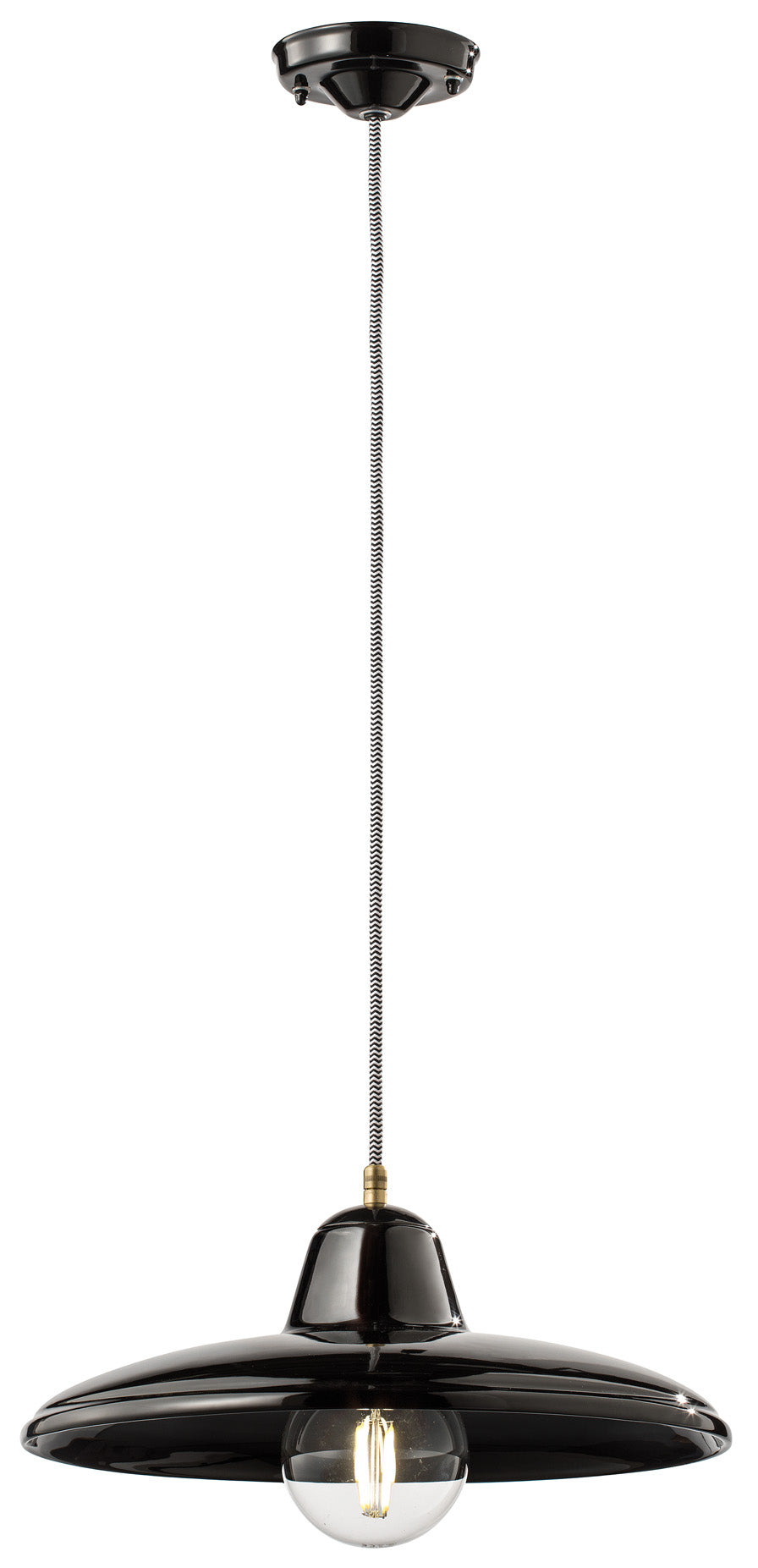 B&W black ceramic pendant lamp