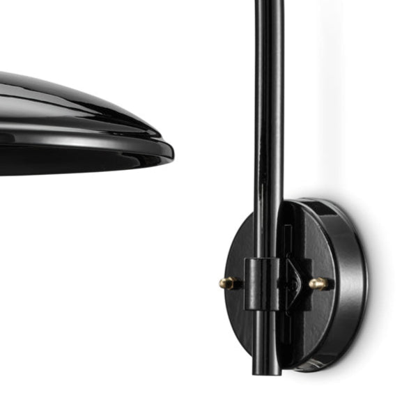 Wandlamp met armatuur keramisch B&W zwart