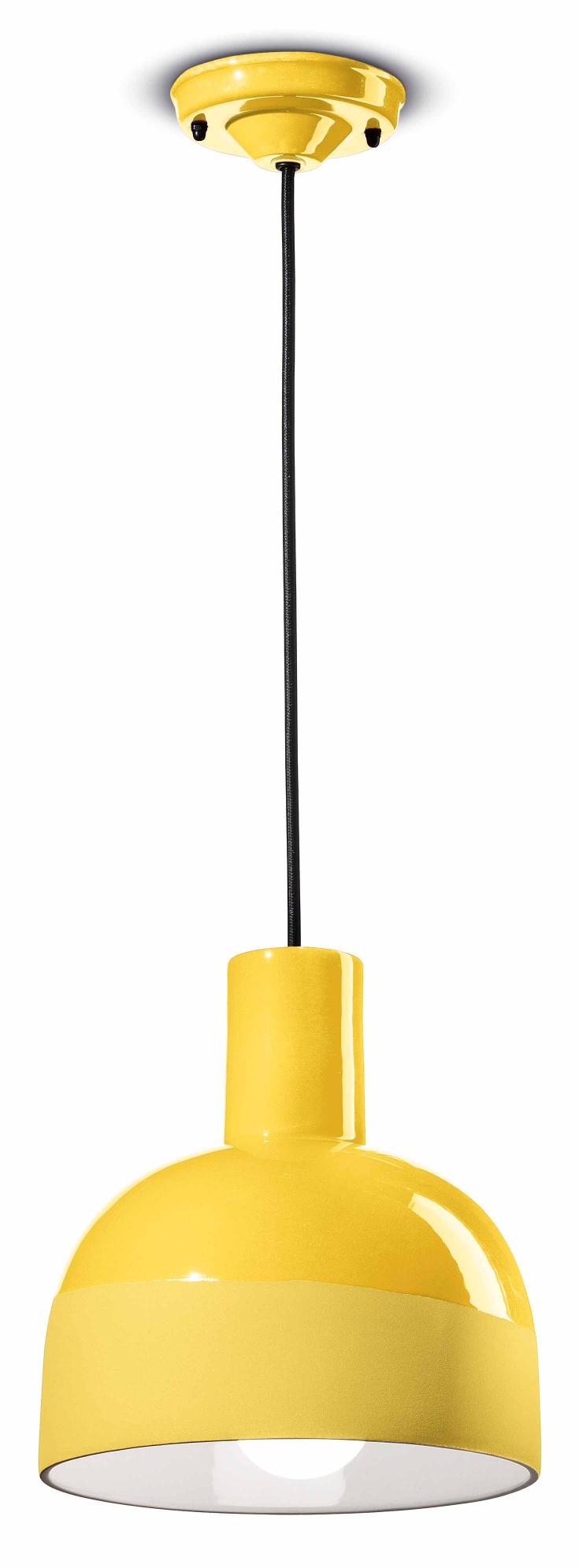 CAXIXI yellow ceramic pendant lamp