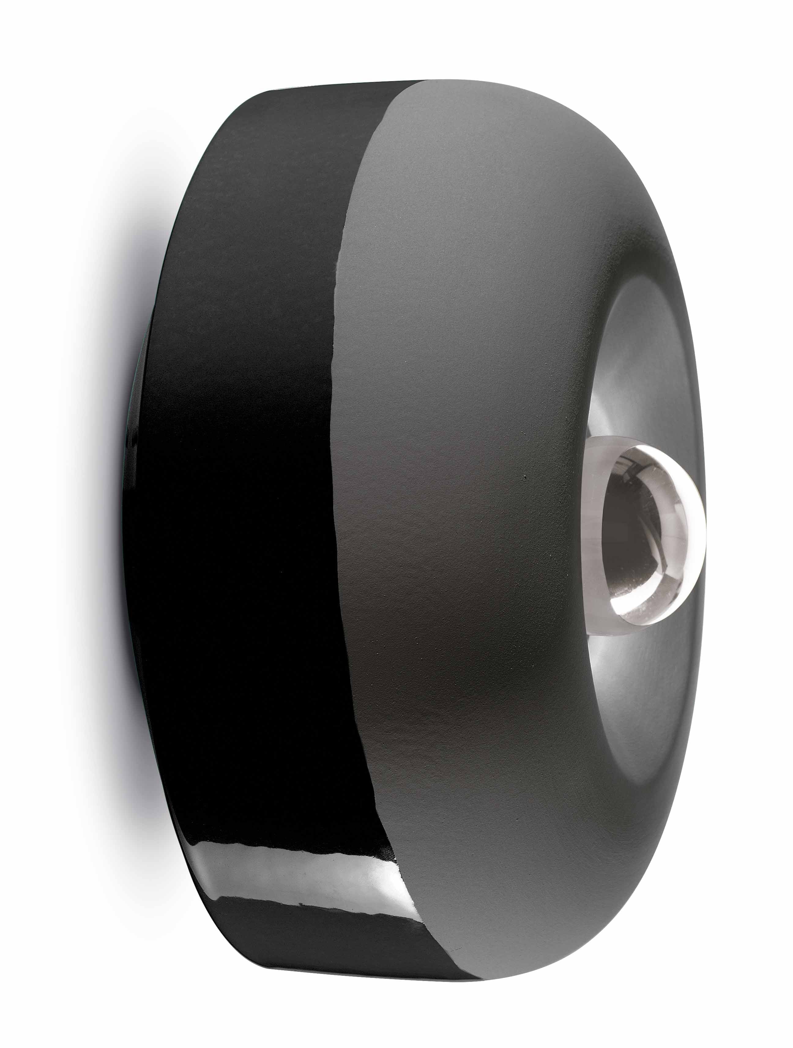 Black ceramic wall lamp BELLOTA