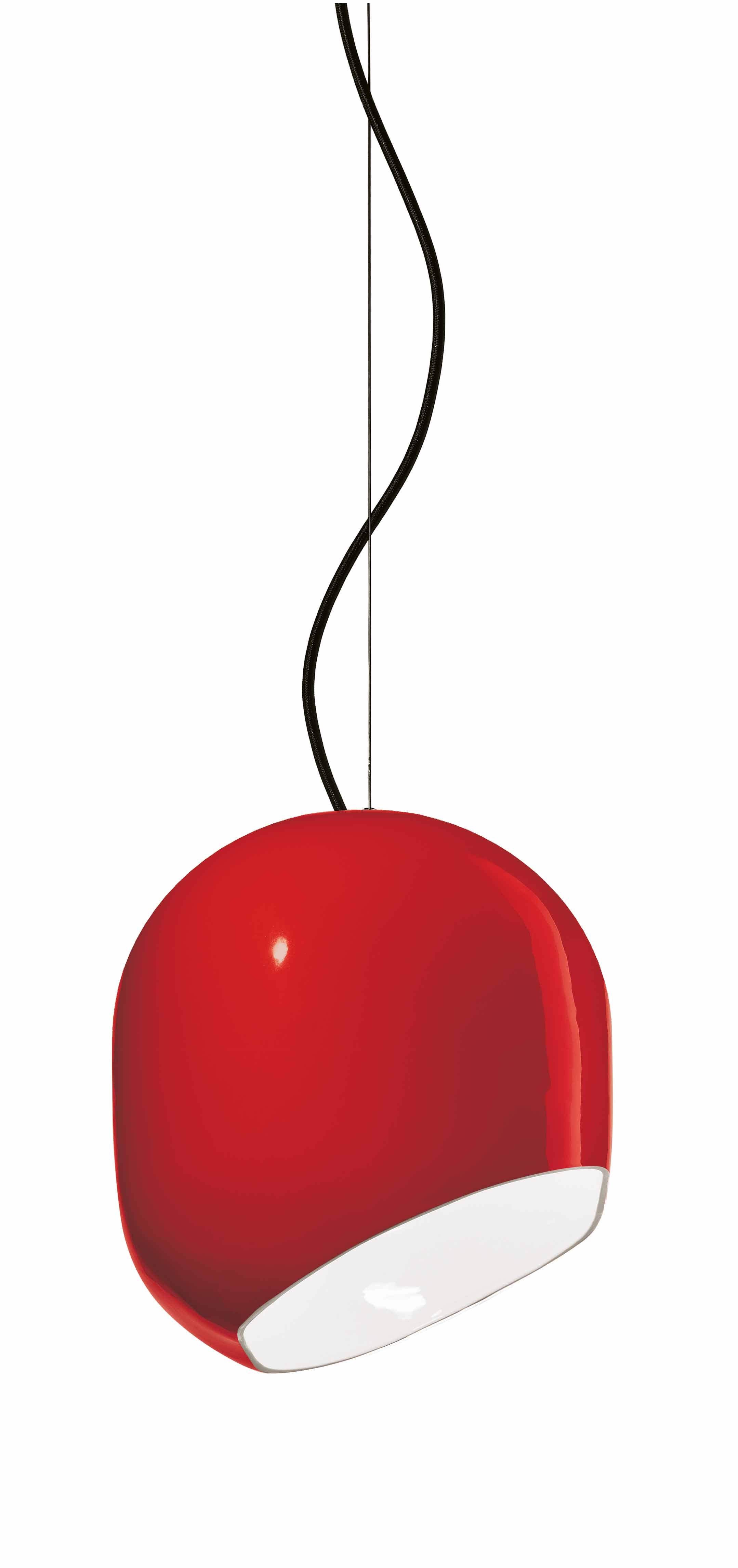 AYRTON red ceramic pendant lamp