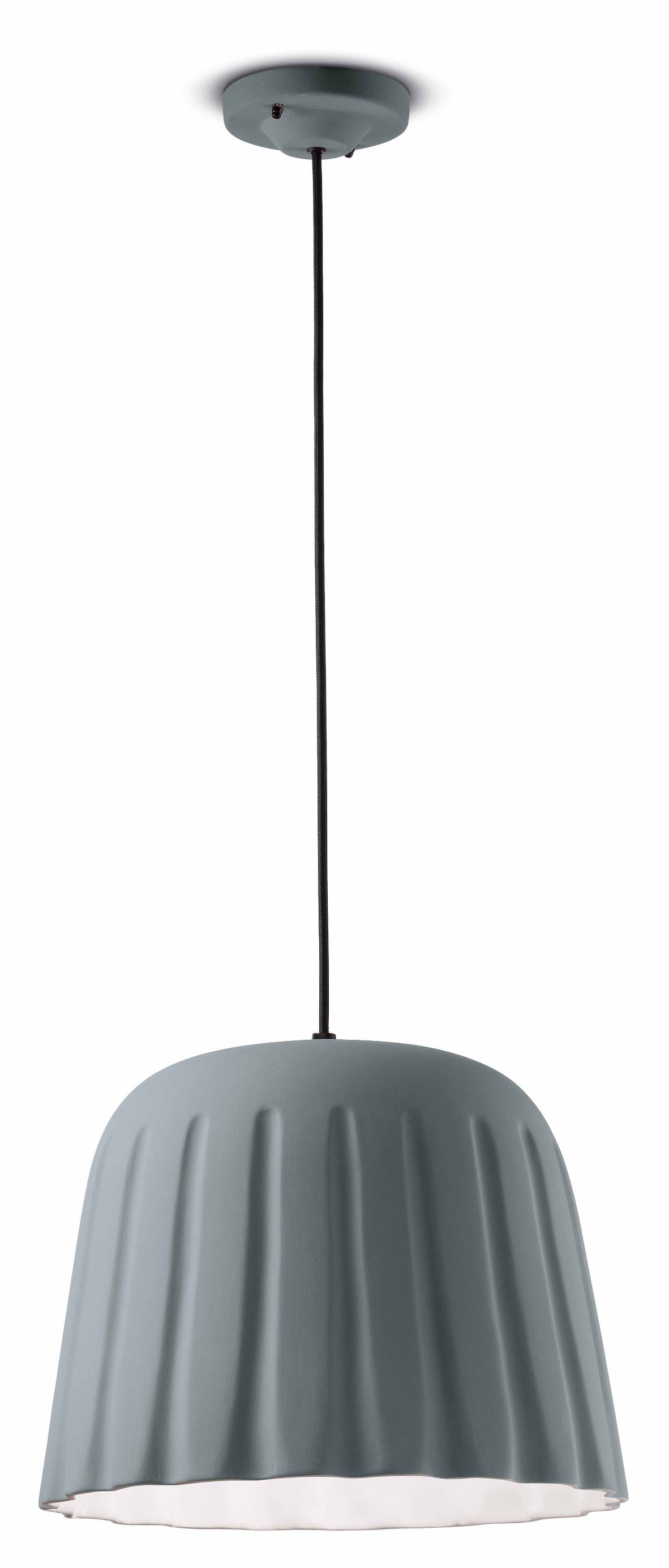 Hanglamp van keramiek MADAME GRES grijs