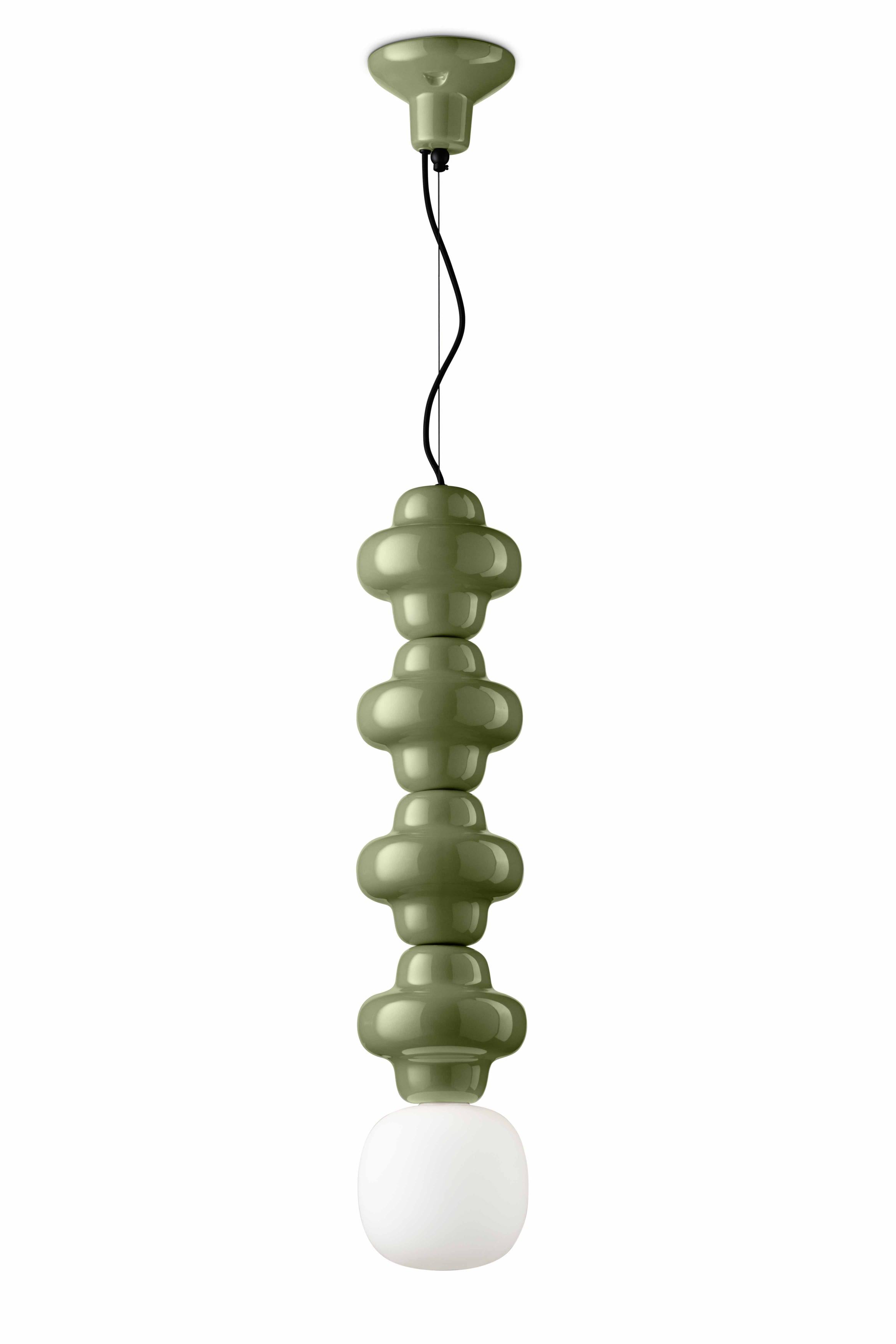 COPACABANA 4 Sage Ceramic Pendant Lamp