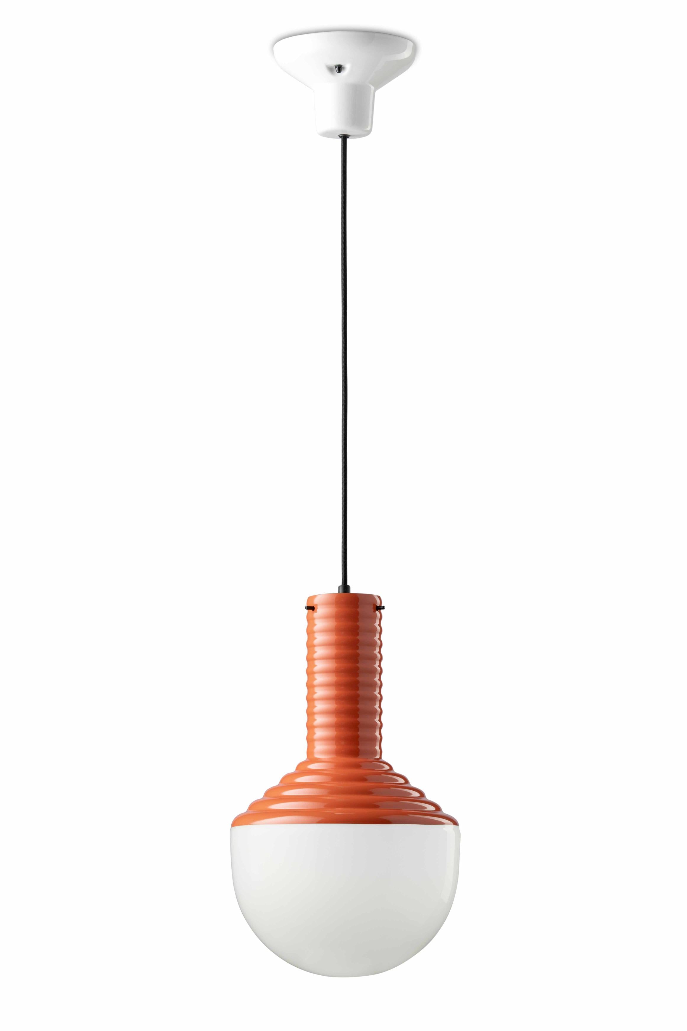 Keramik-Pendelleuchte SELARÒN orange