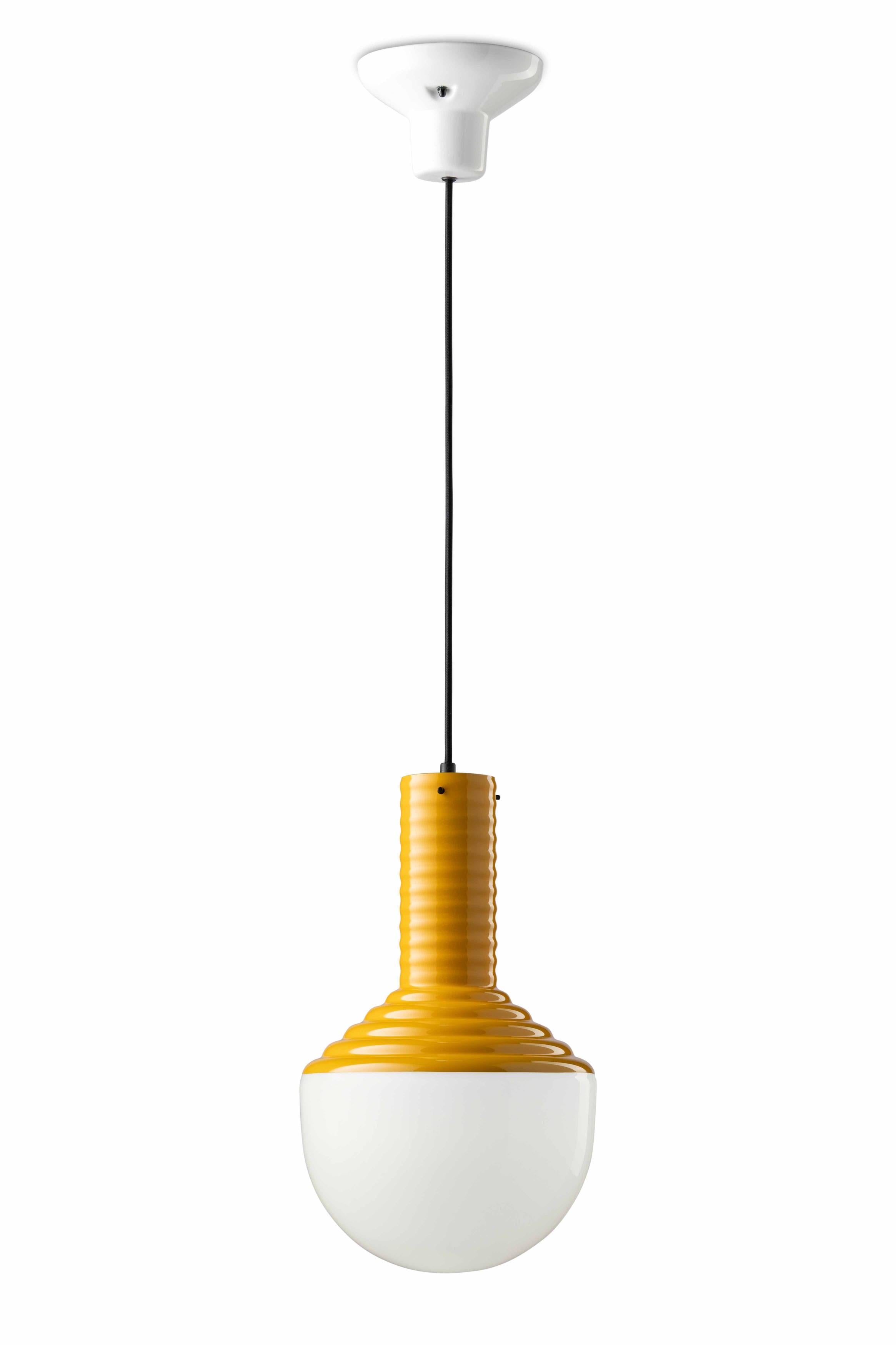 SELARÒN yellow ceramic pendant lamp