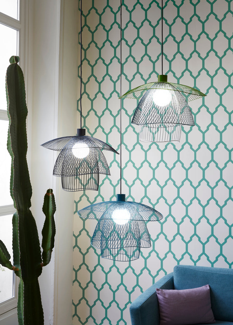 Blue Papillon Hanging Lampe