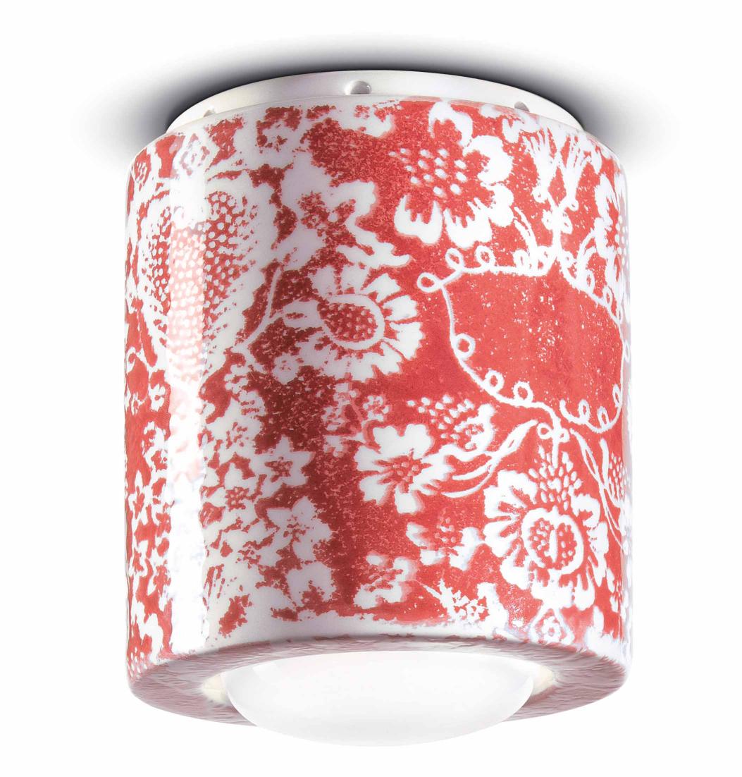 Keramikstrahler PI rote Blumen