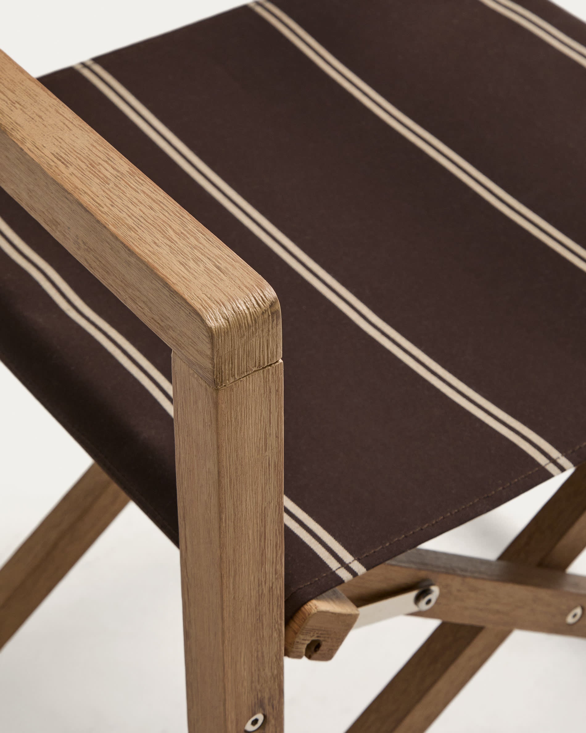 Tuinstoel VILARA bruin met beige