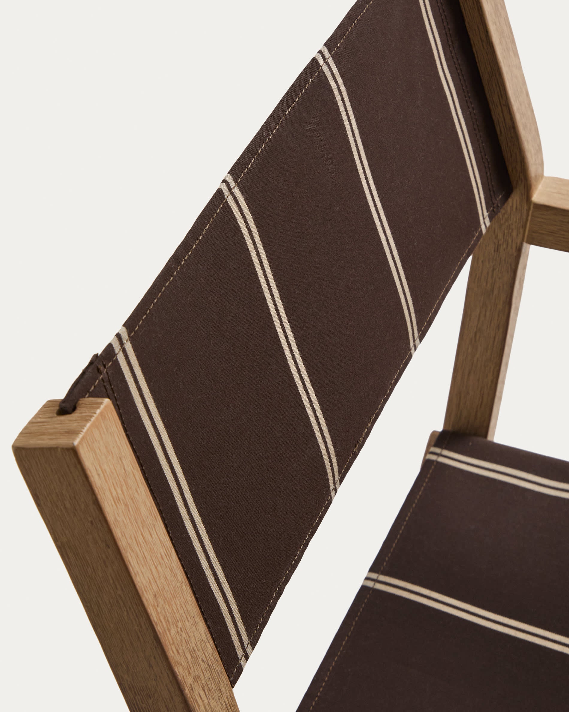 Tuinstoel VILARA bruin met beige