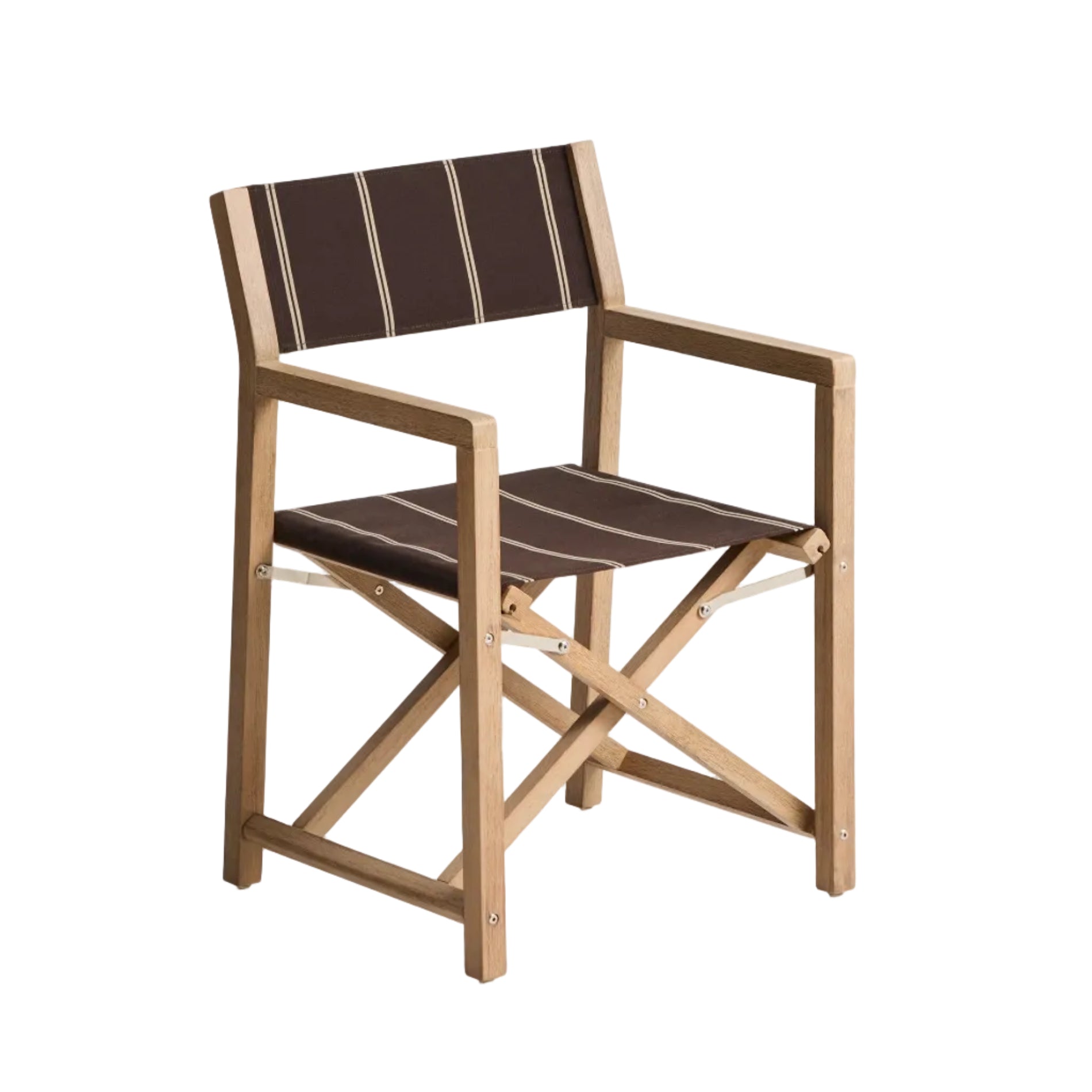 Tuinstoel VILARA bruin met beige