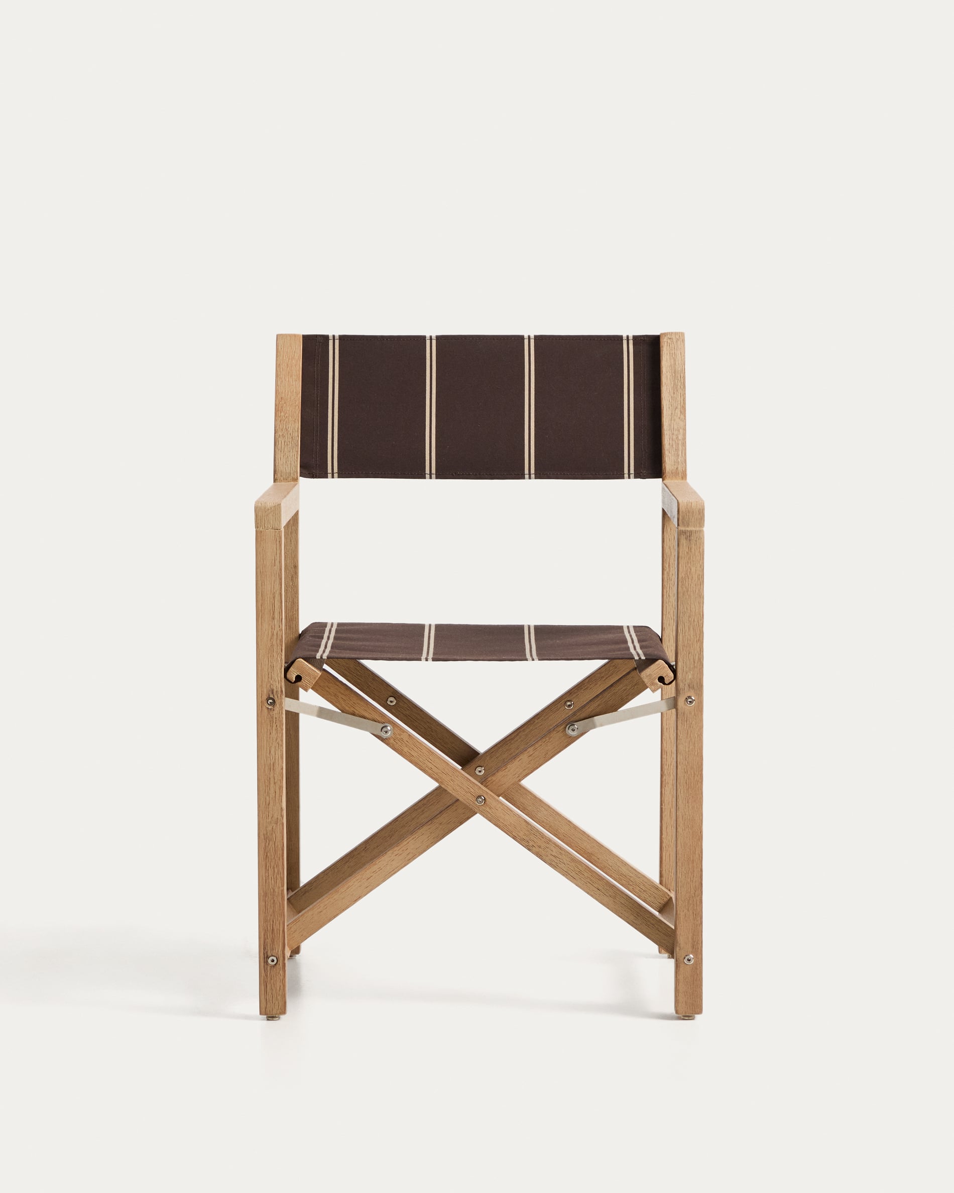 Tuinstoel VILARA bruin met beige