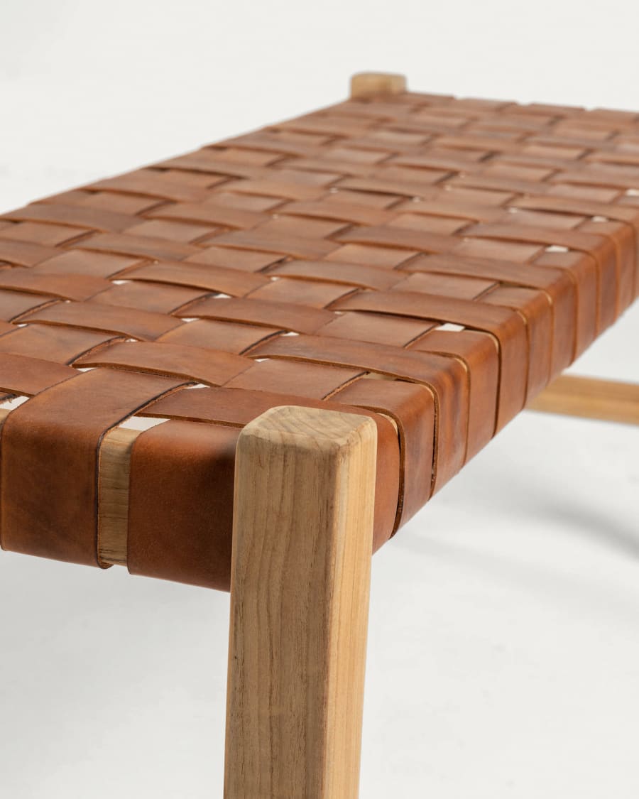 CALIXTA bank bruin leer