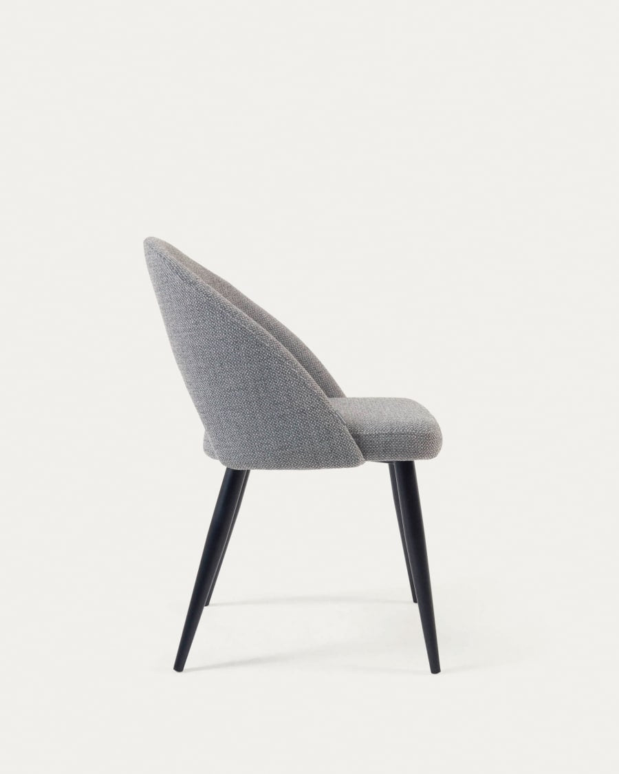 Chair in the gray gray fabric