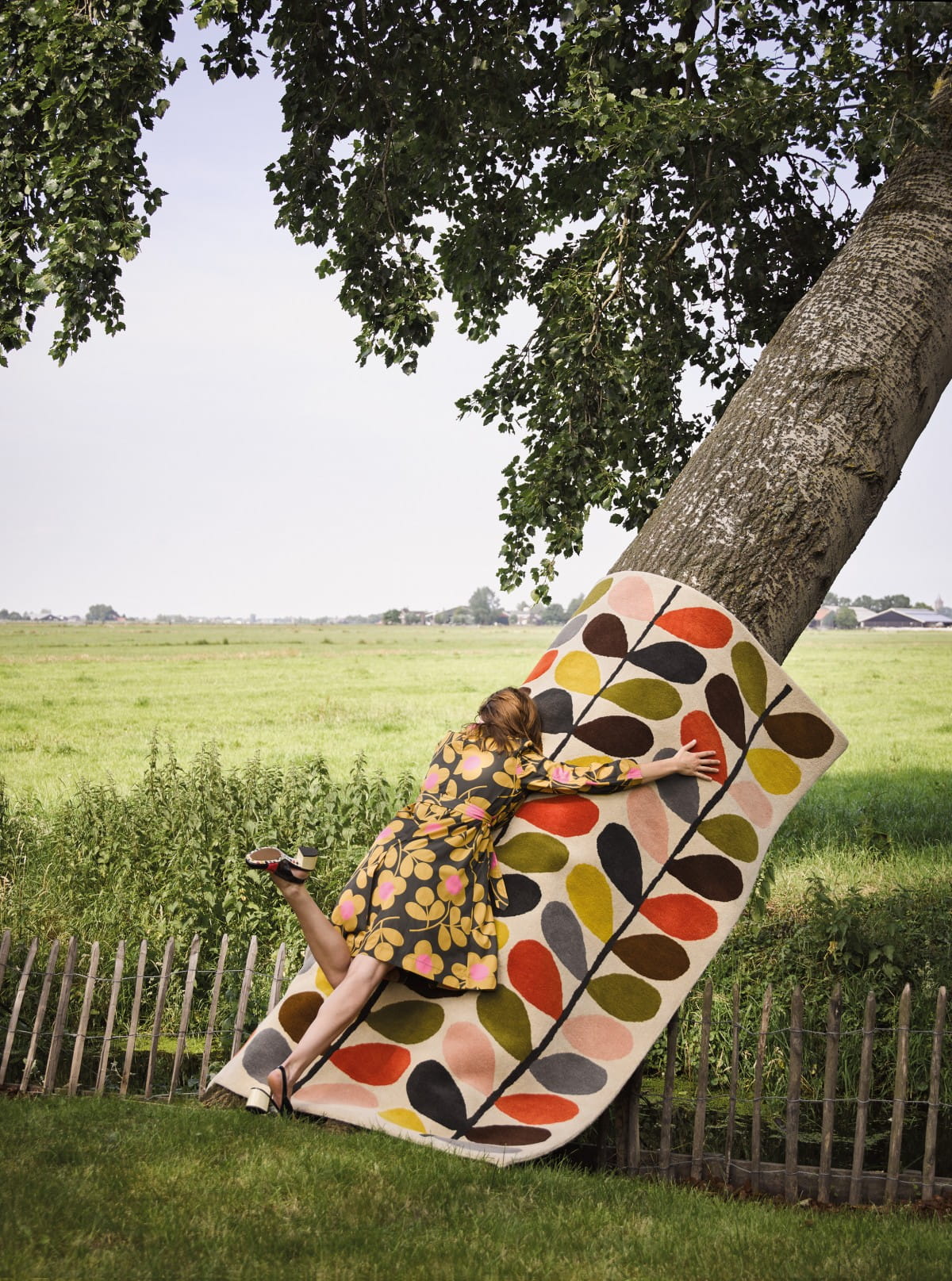 Vloerkleed CLASSIC MULTI STEM kleurrijk