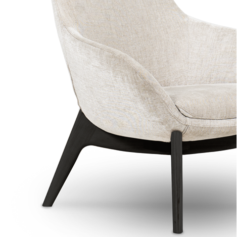 Sessel CLASSIC gepolstert mit Holzgestell