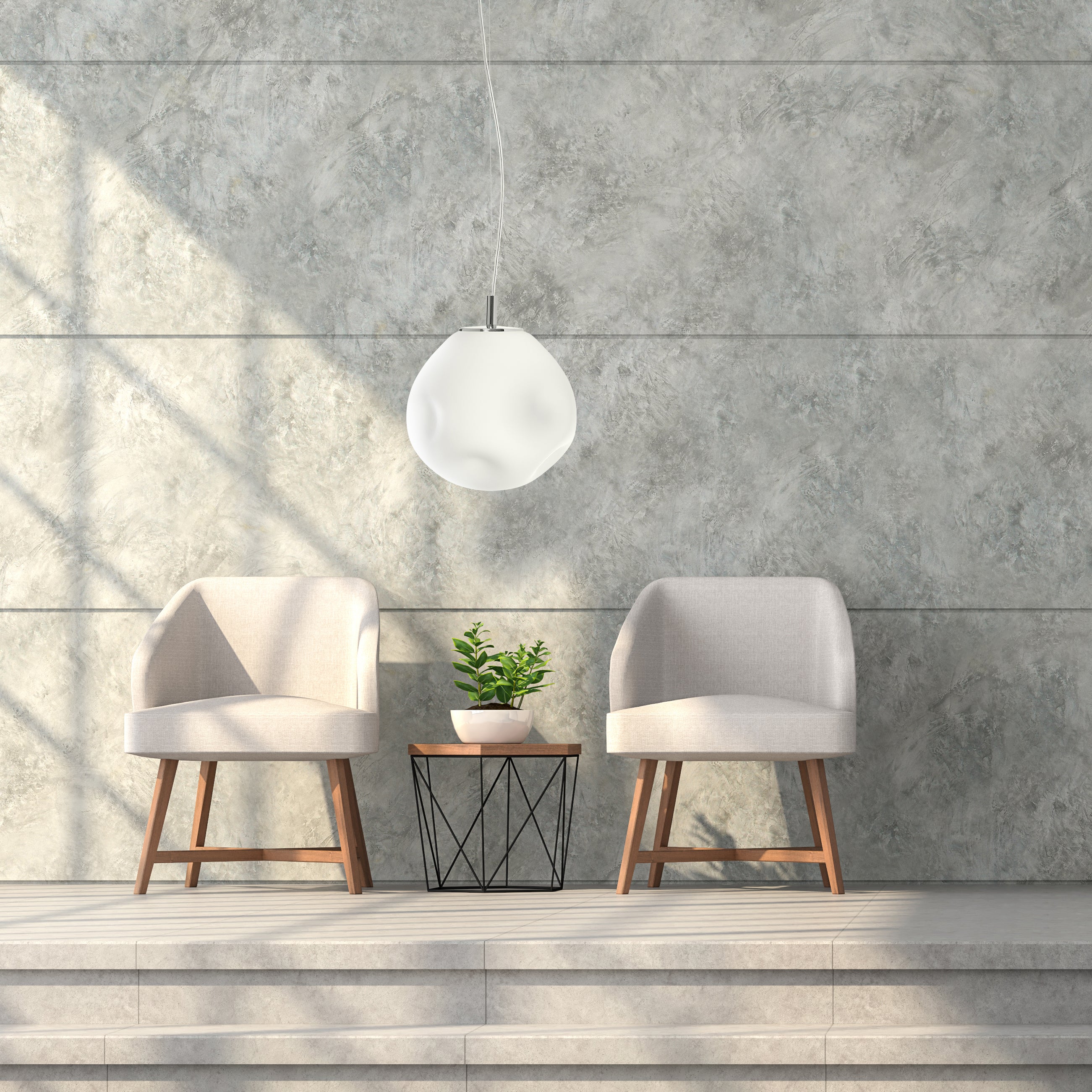 Pendelleuchte CLOE chrom