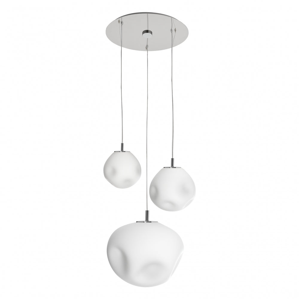 Driepunts hanglamp CLOE chroom