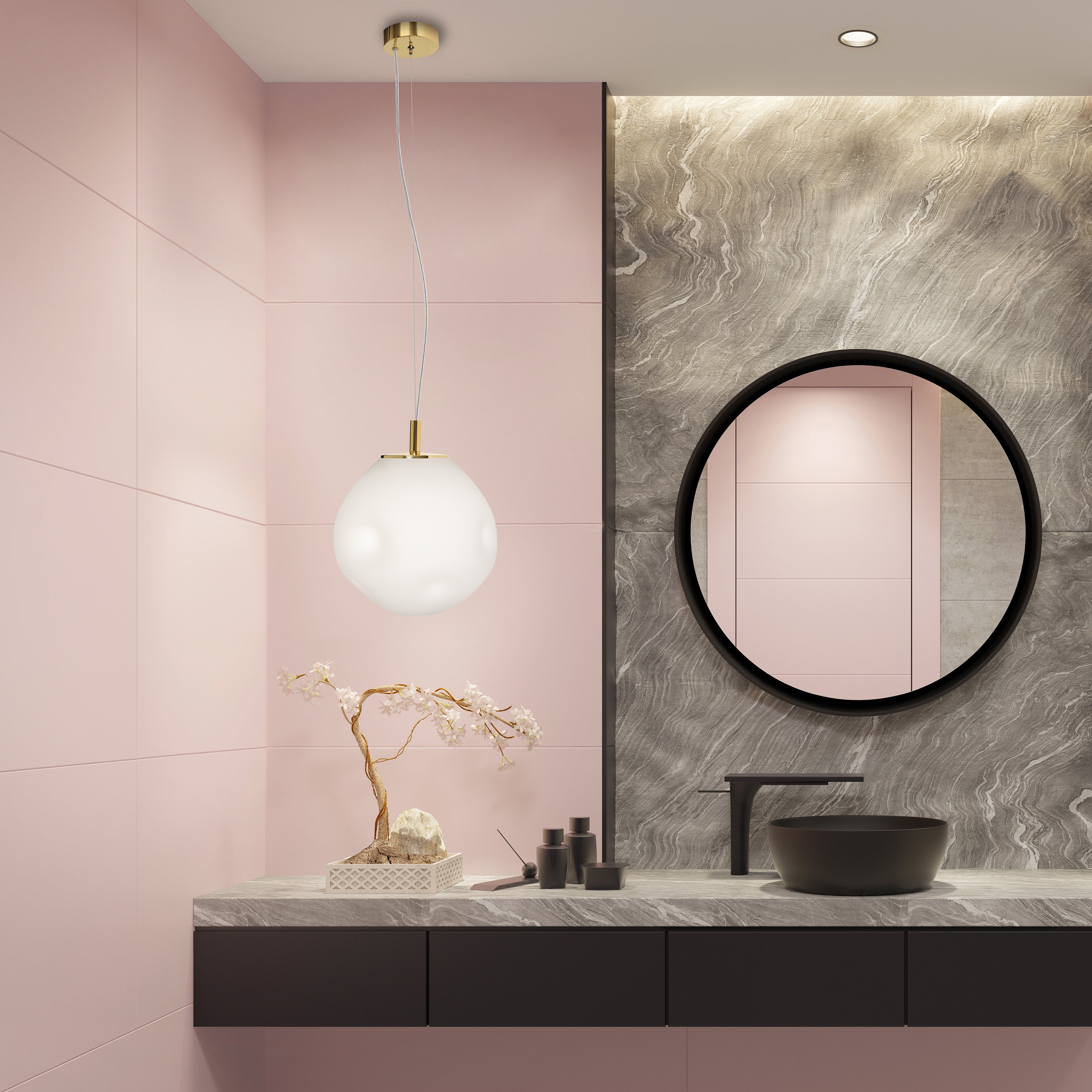 Pendelleuchte CLOE gold