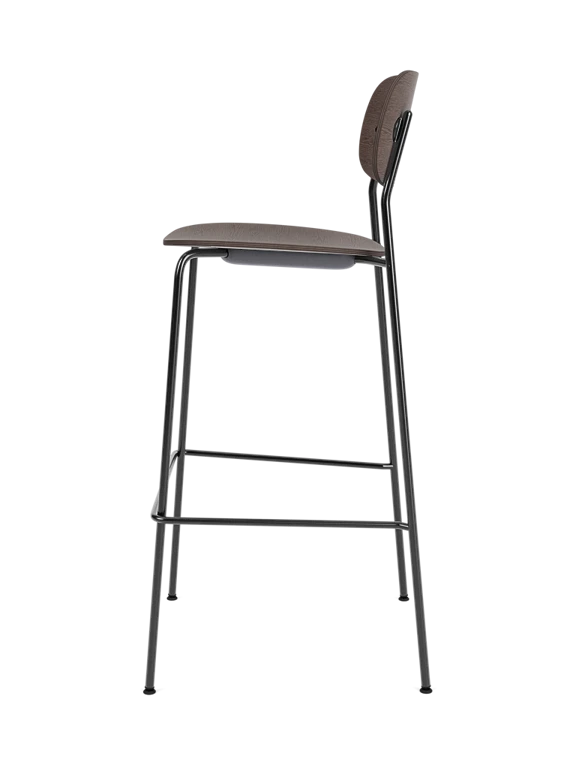 Dark Oak Veneer Stool