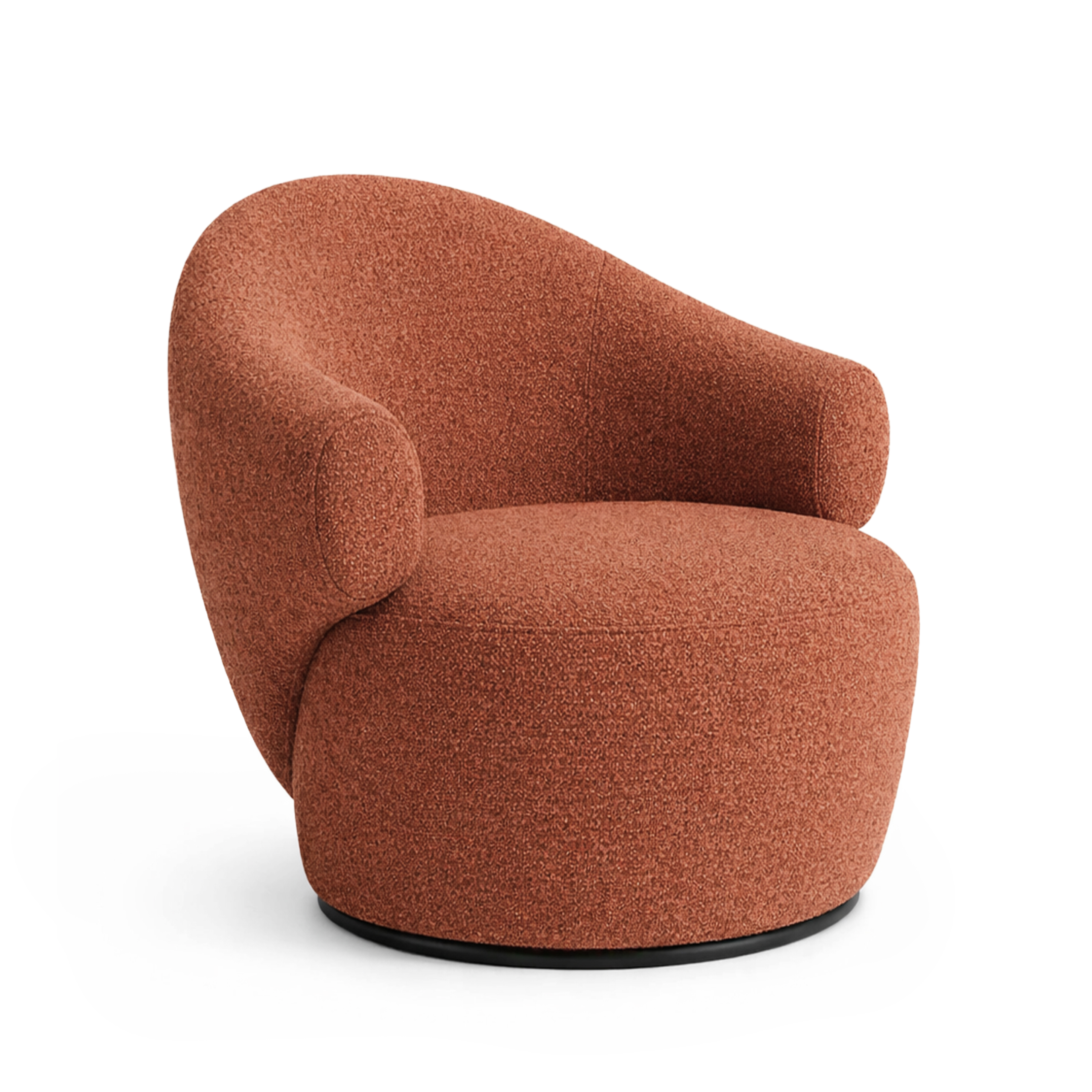 Fauteuil CONVA roestkleurige boucle