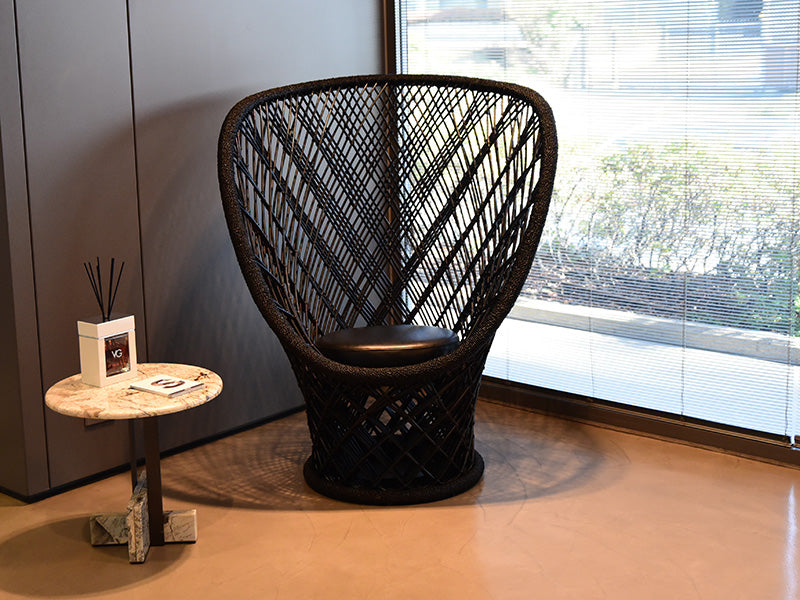 Pavo echter brauner Sessel