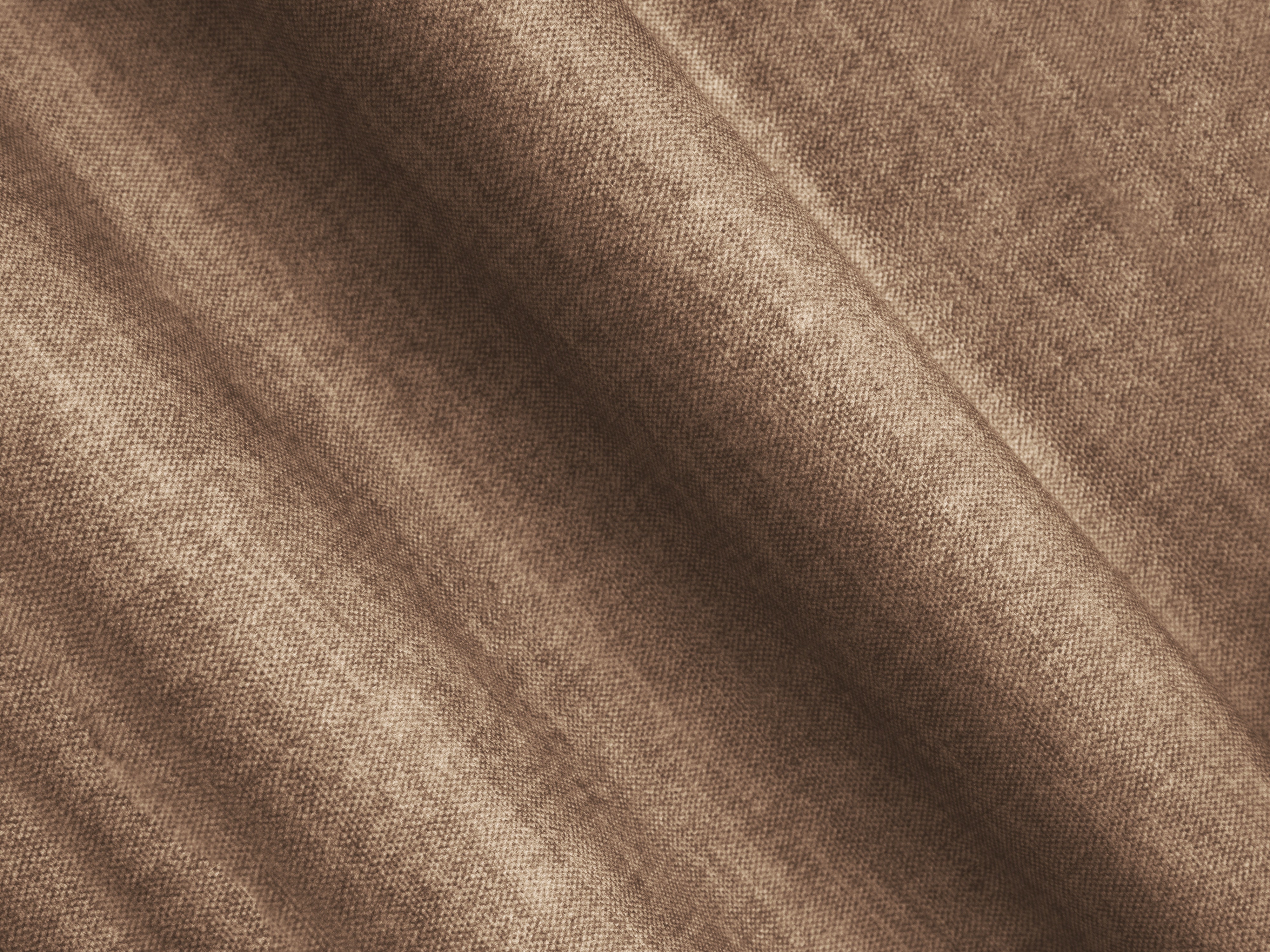 Sofa aus Samt 2-sitzig LINZ dunkelbeige